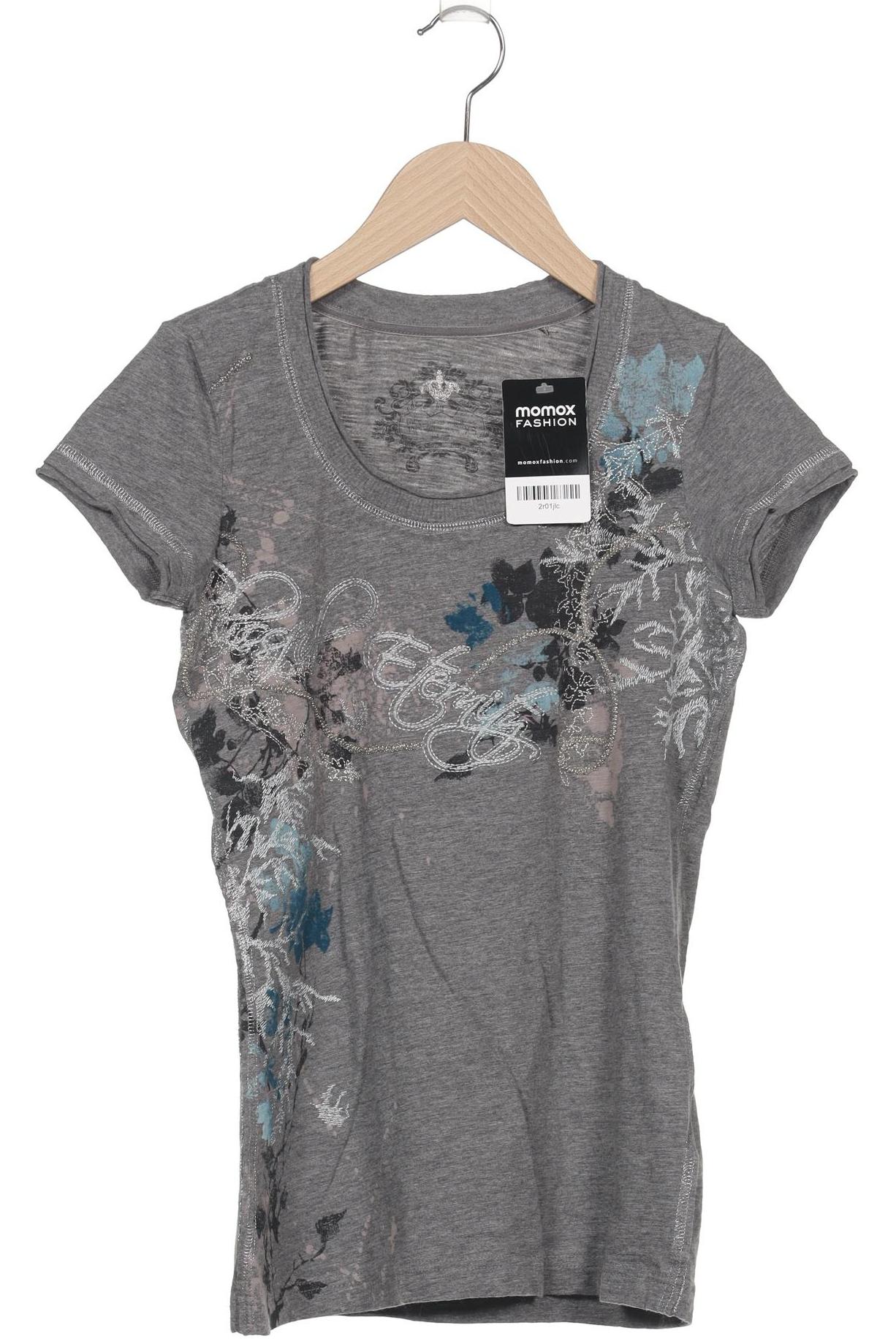 

edc by Esprit Damen T-Shirt, grau, Gr. 34