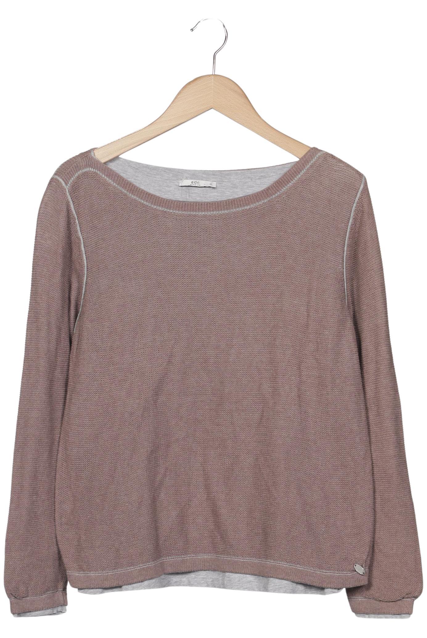 

edc by Esprit Damen Pullover, braun, Gr. 44