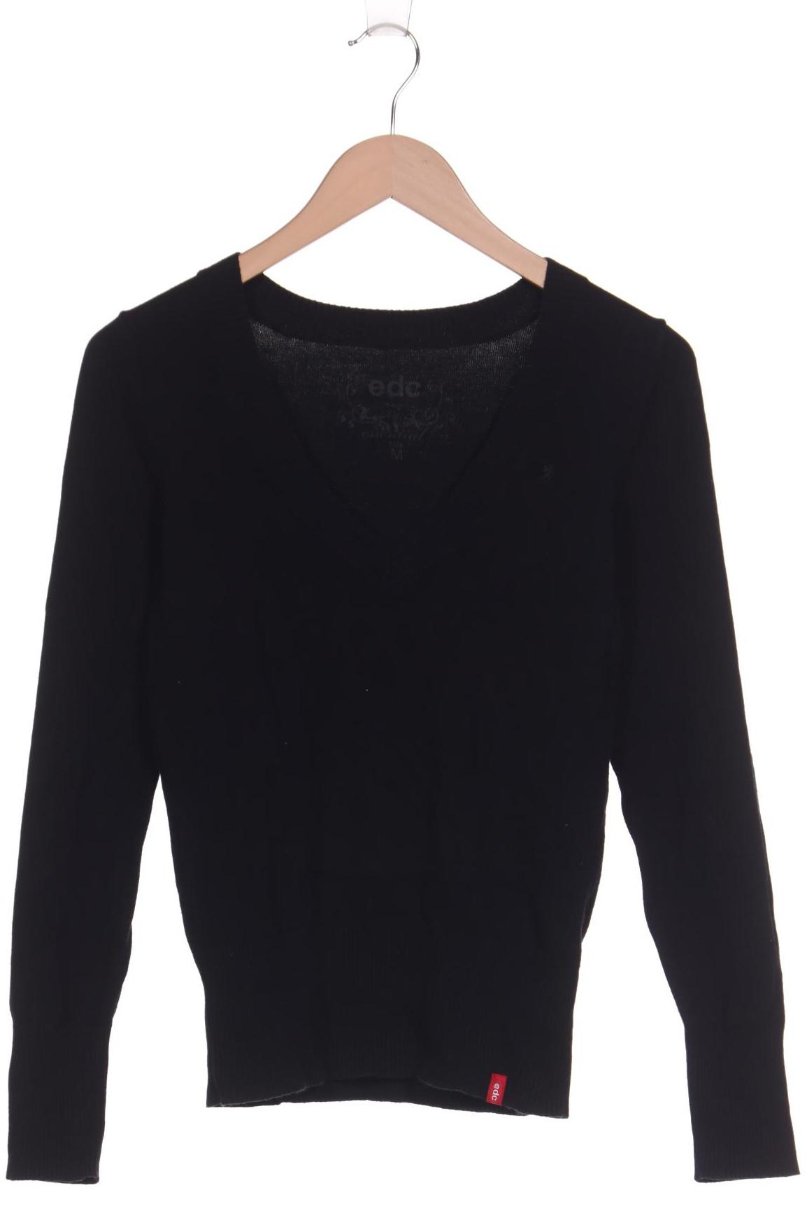 

edc by Esprit Damen Pullover, schwarz, Gr. 38