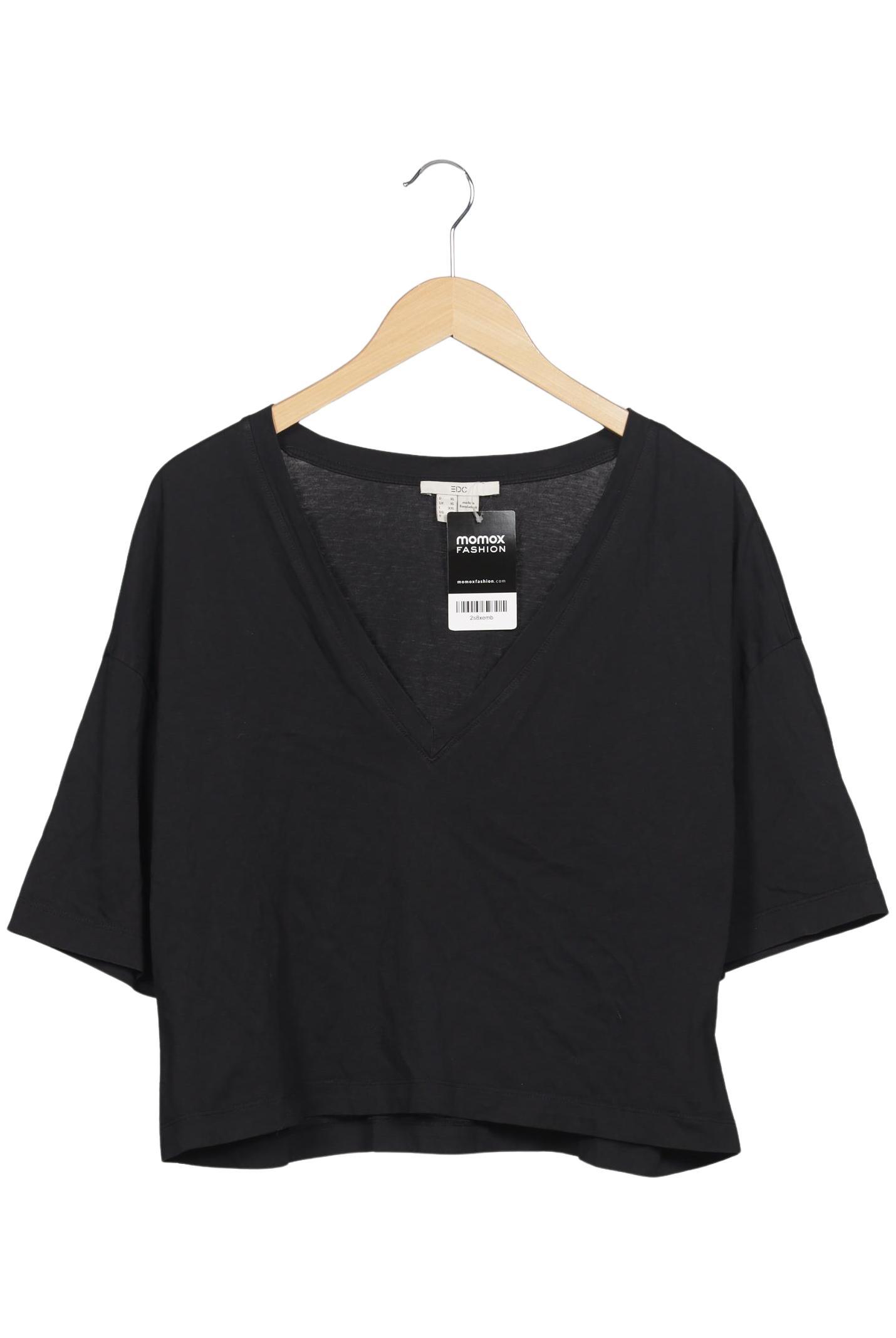 

edc by Esprit Damen T-Shirt, schwarz, Gr. 44