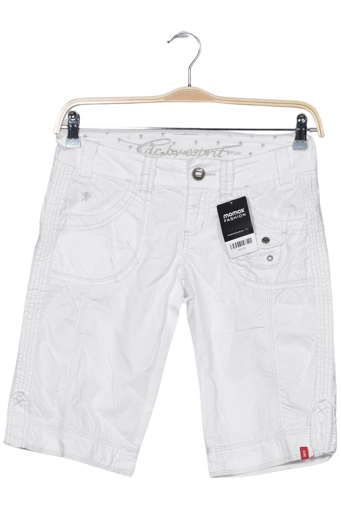 

edc by Esprit Damen Shorts, weiß, Gr. 28