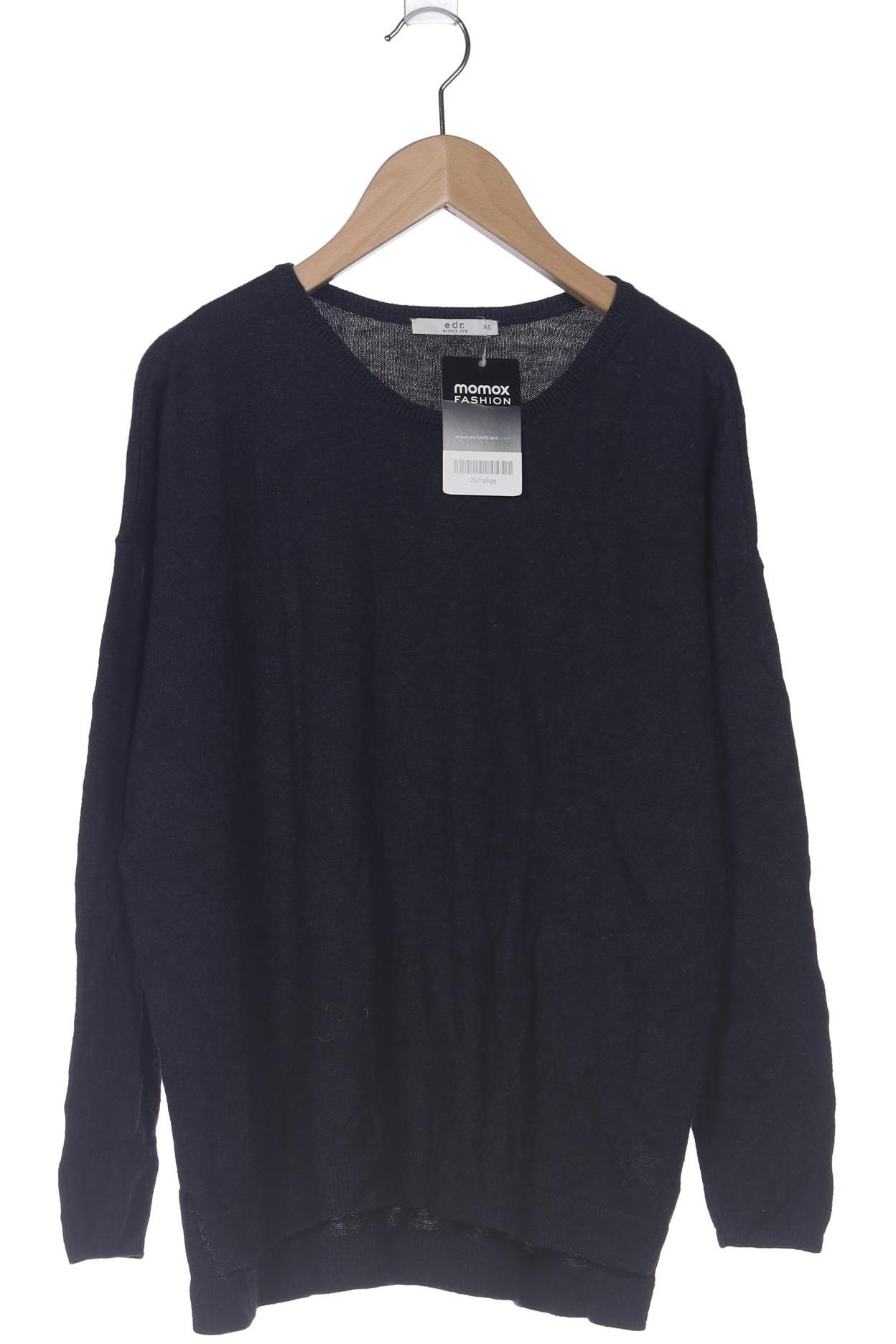 

edc by Esprit Damen Pullover, marineblau, Gr. 34