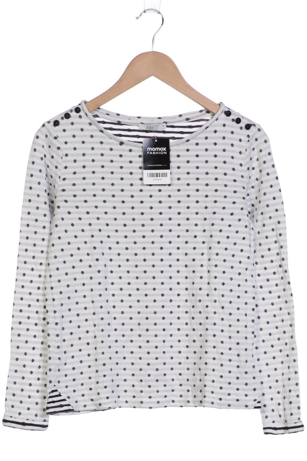 

edc by Esprit Damen Langarmshirt, weiß, Gr. 36