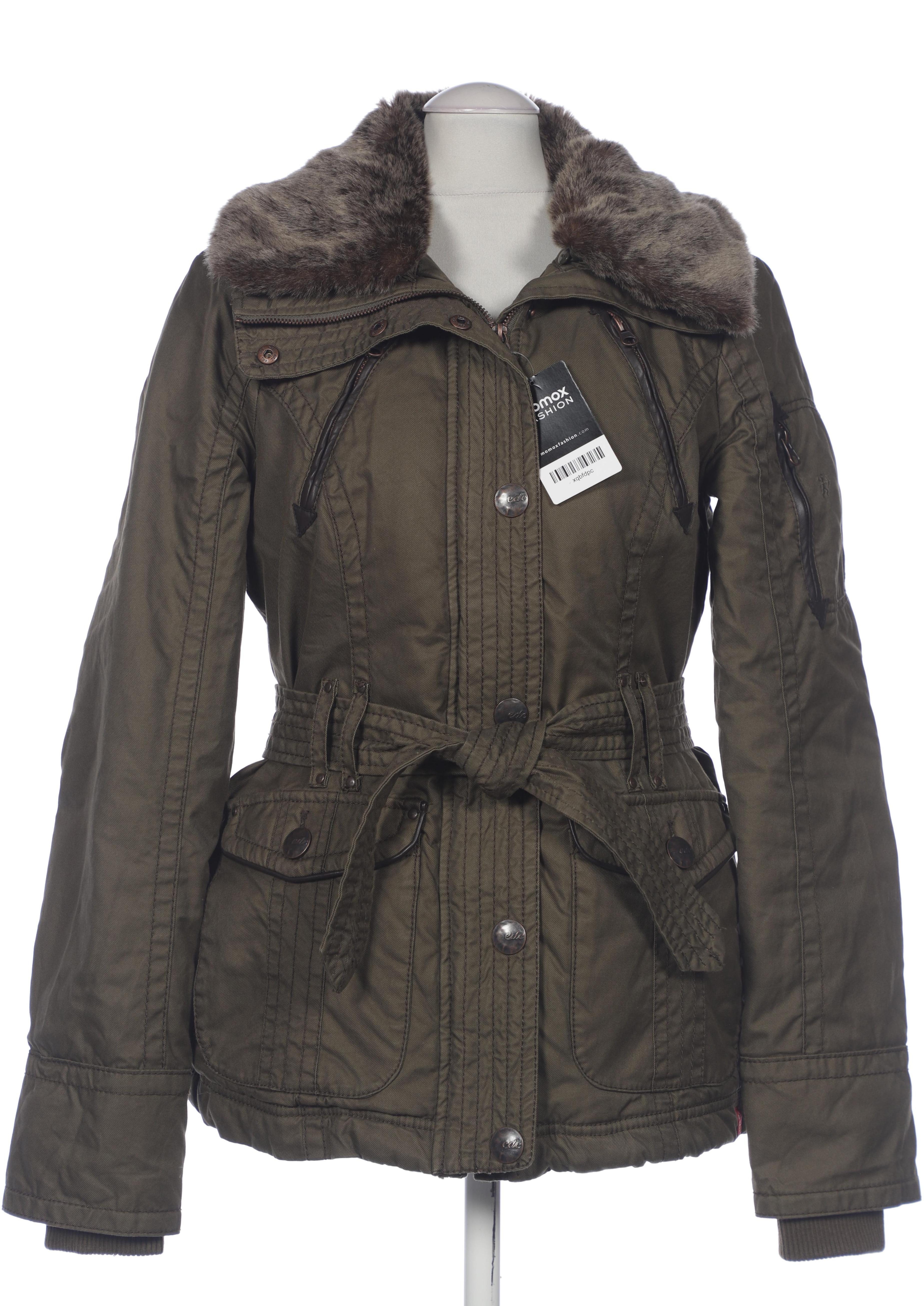 

edc by Esprit Damen Mantel, grün, Gr. 36