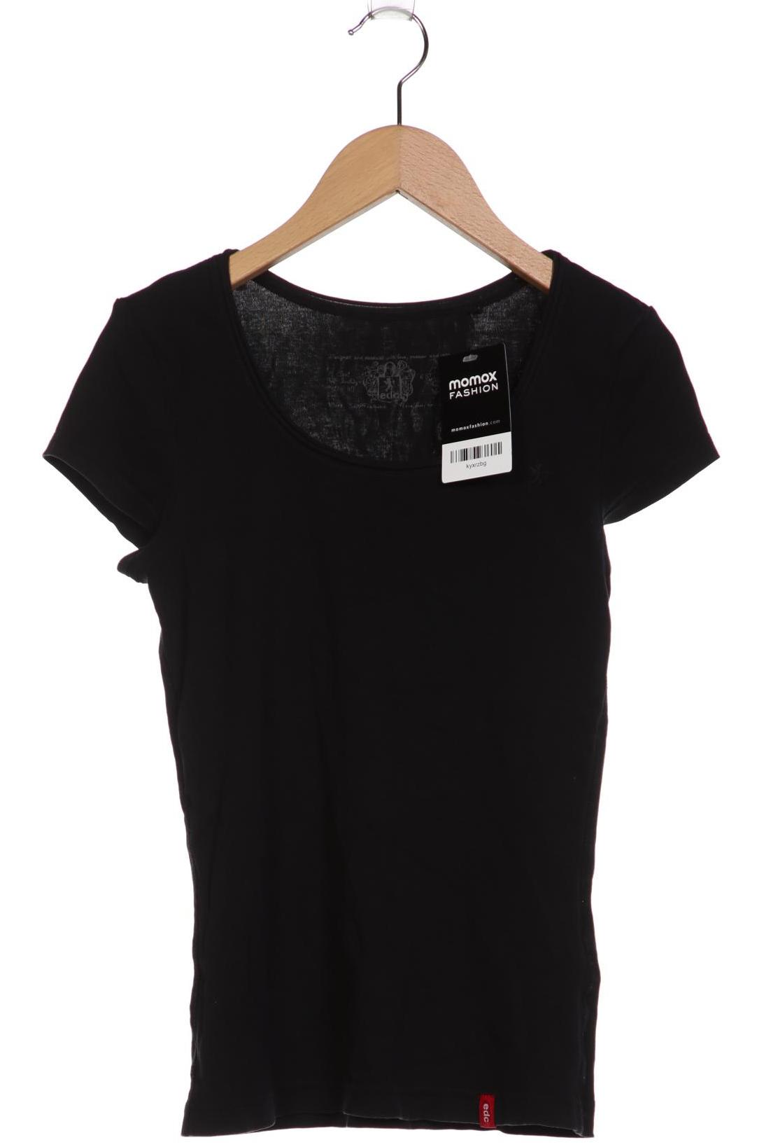 

edc by Esprit Damen T-Shirt, schwarz, Gr. 36