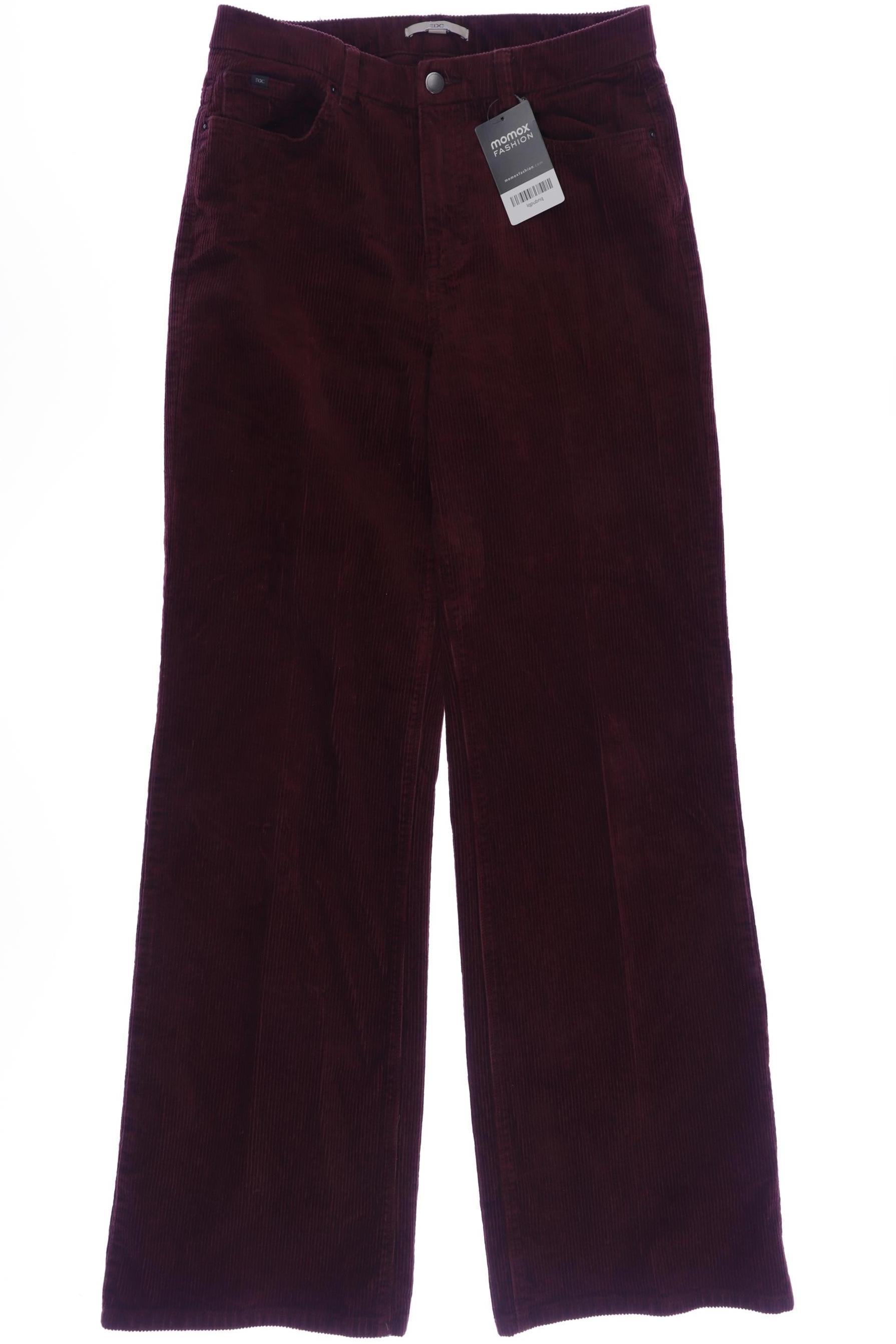 

edc by Esprit Damen Stoffhose, bordeaux, Gr. 38