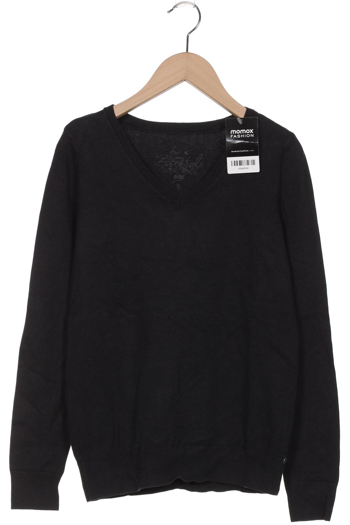 

edc by Esprit Damen Pullover, schwarz, Gr. 36