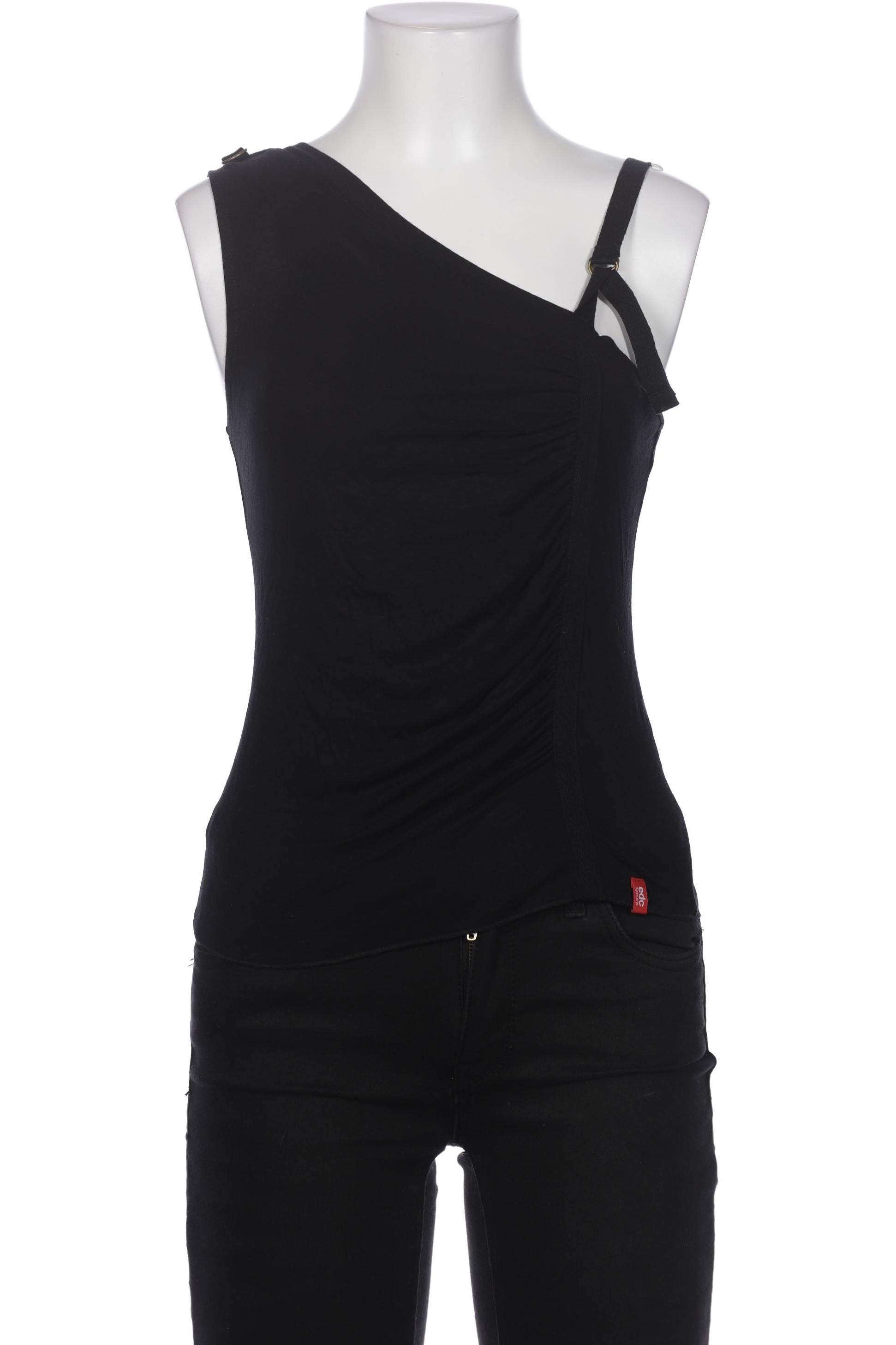 

edc by Esprit Damen Top, schwarz, Gr. 38