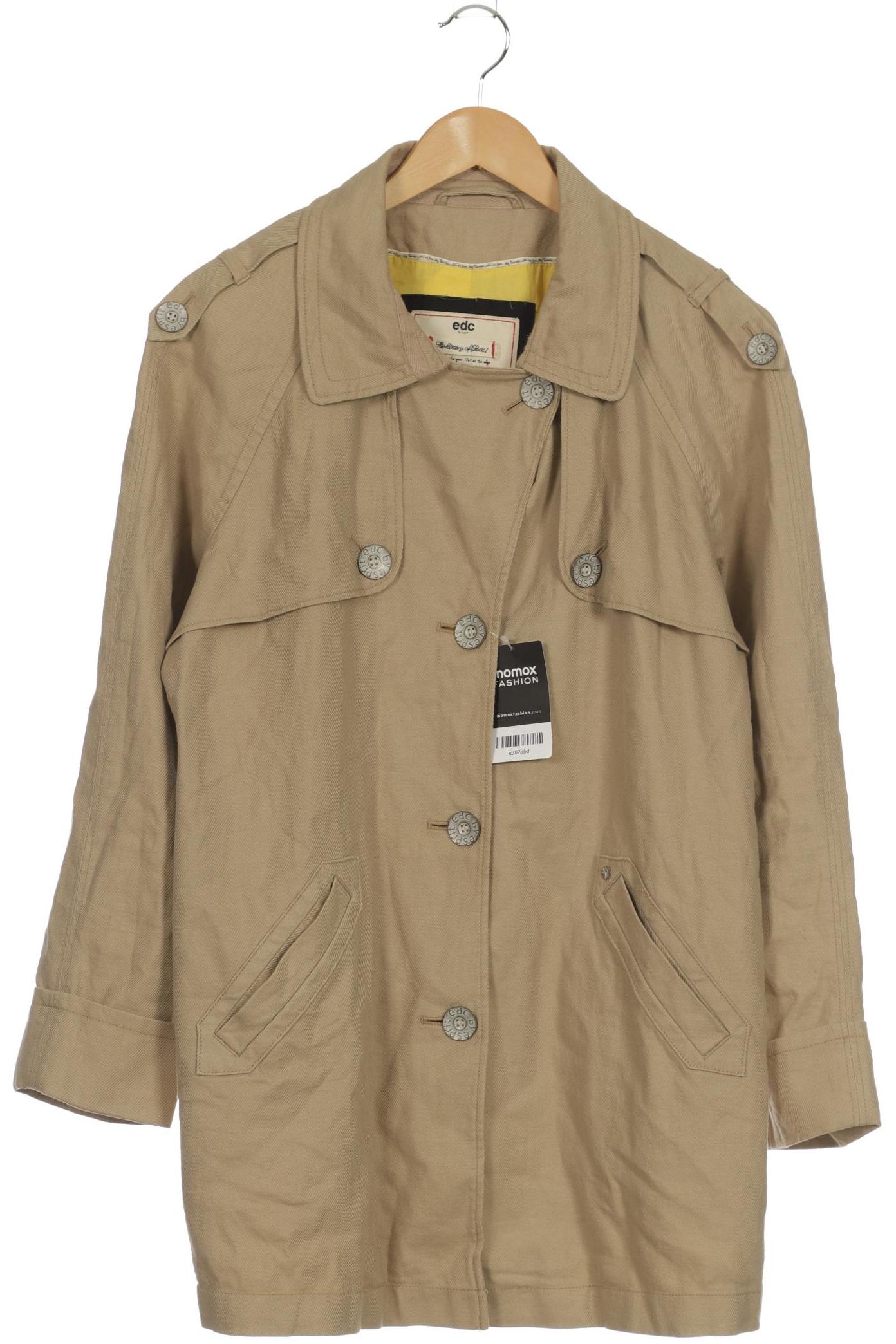 

edc by Esprit Damen Mantel, beige, Gr. 38