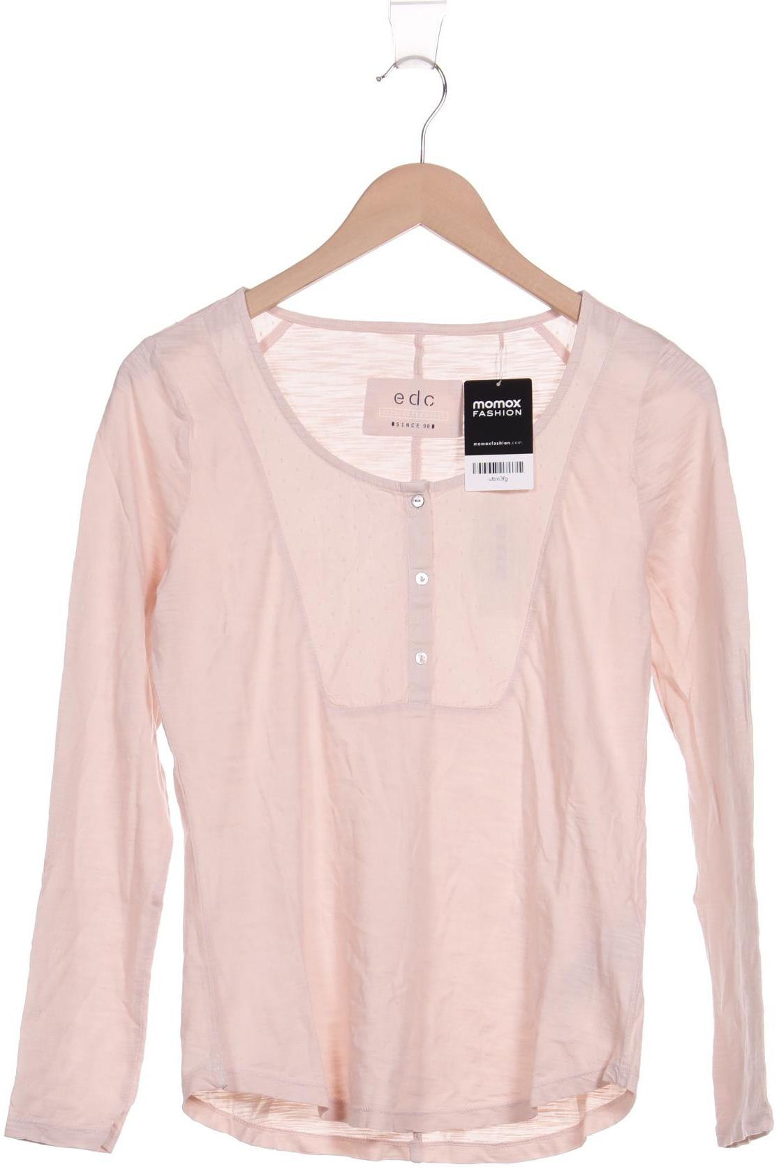 

edc by Esprit Damen Langarmshirt, pink, Gr. 34