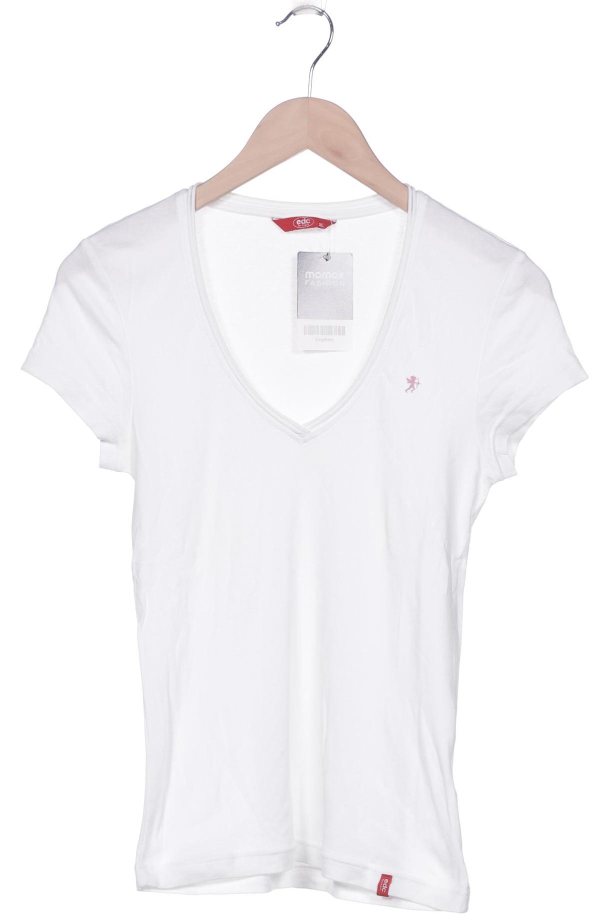 

edc by Esprit Damen T-Shirt, weiß