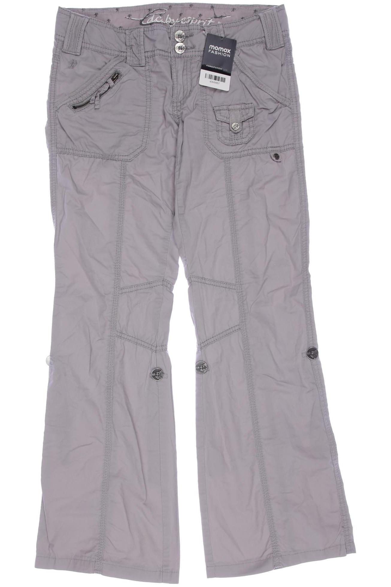 

edc by Esprit Damen Stoffhose, grau, Gr. 32