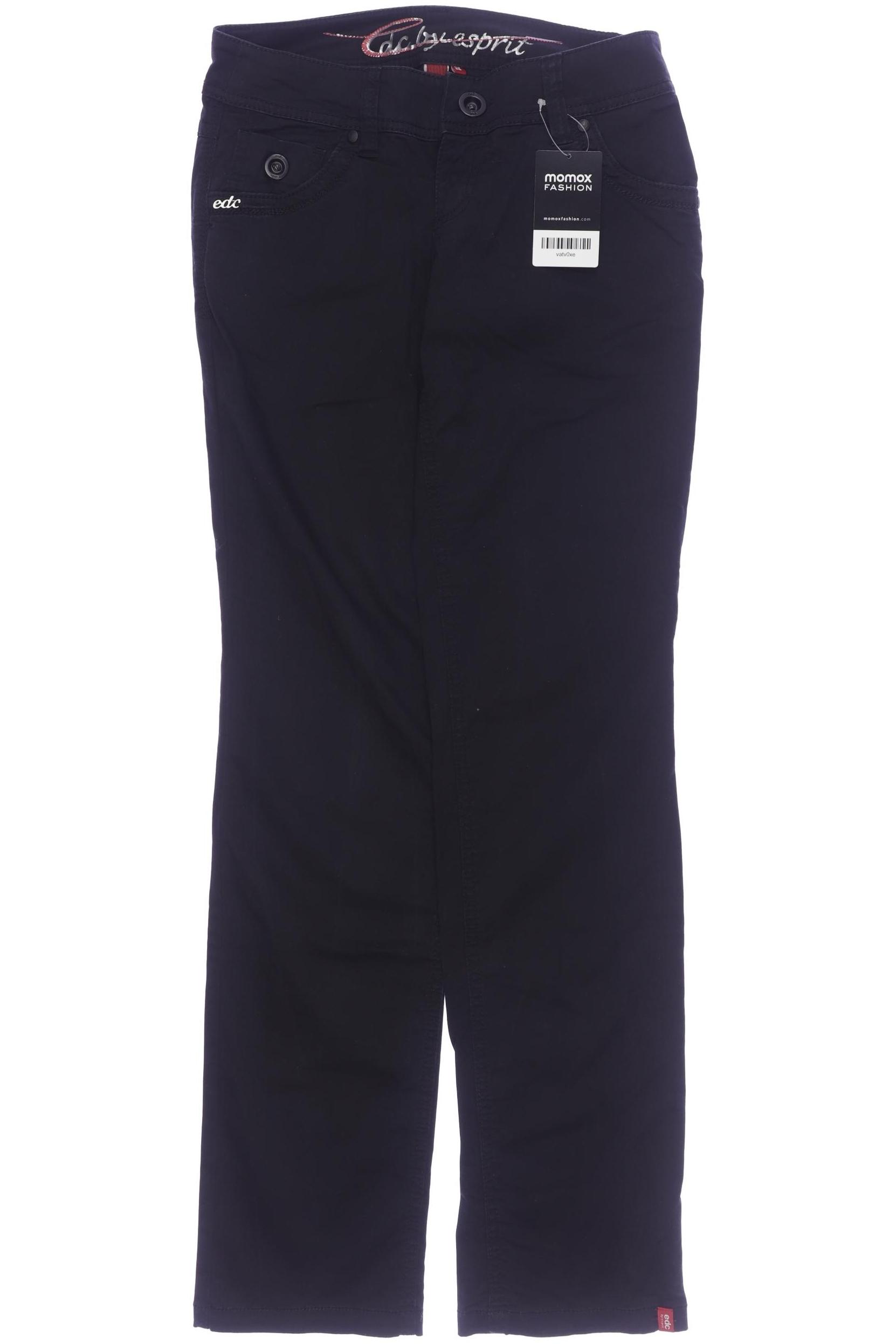 

edc by Esprit Damen Stoffhose, schwarz, Gr. 36