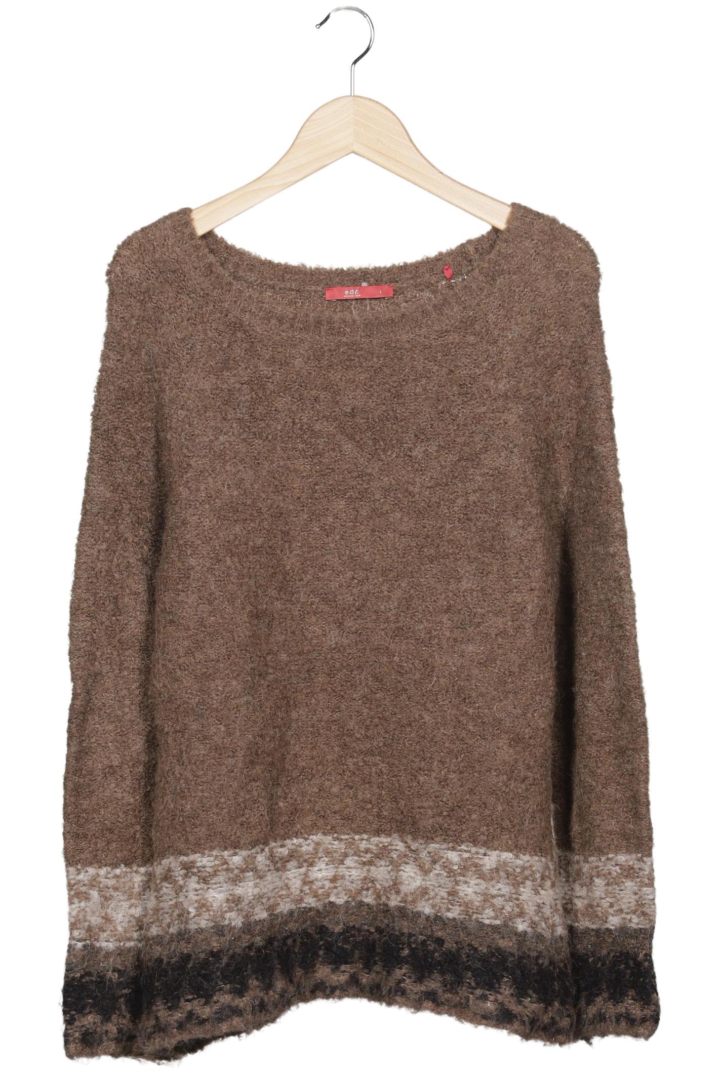 

edc by Esprit Damen Pullover, braun, Gr. 42