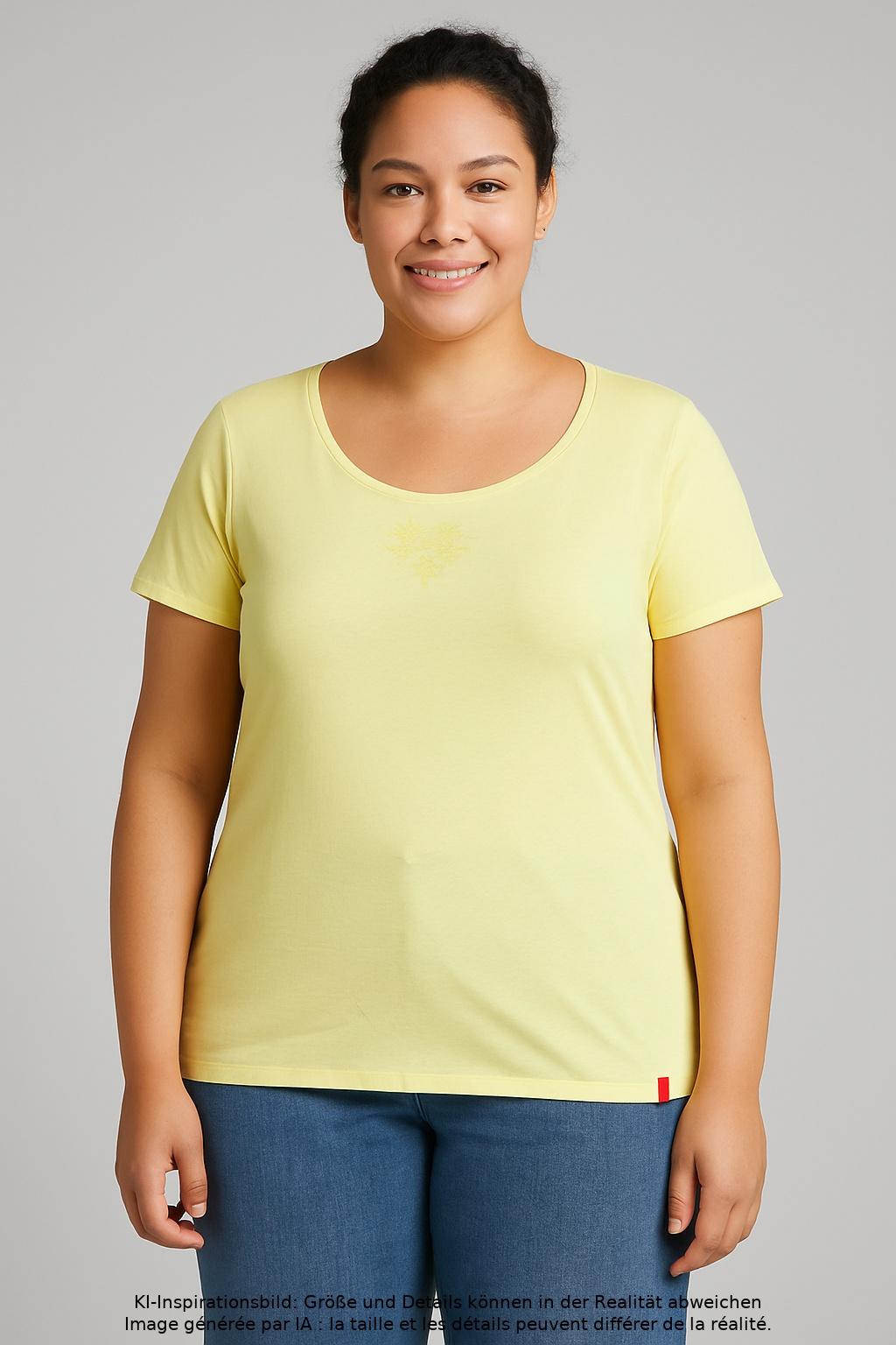 

edc by Esprit Damen T-Shirt, gelb, Gr. 44