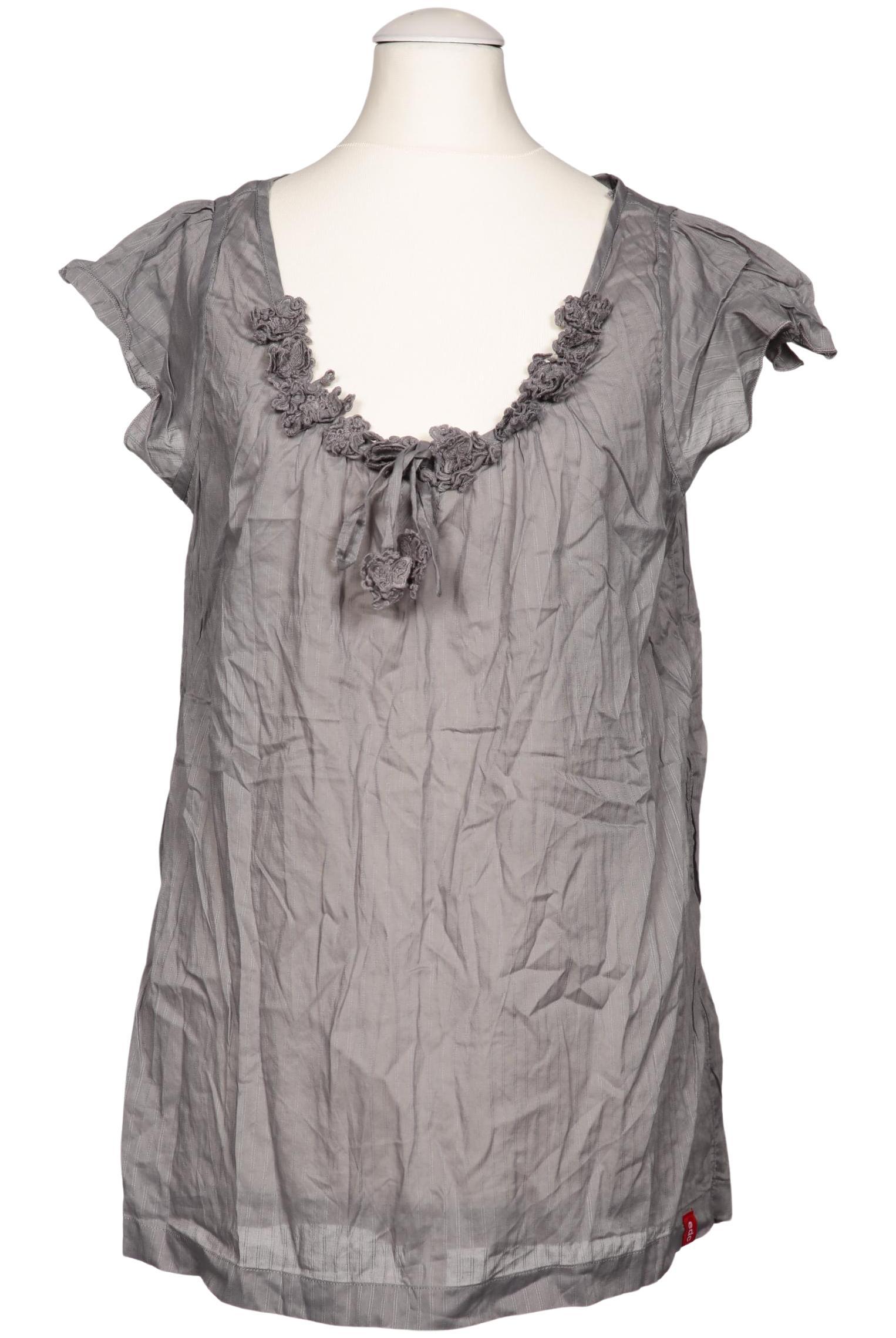 

edc by Esprit Damen Bluse, grau, Gr. 34