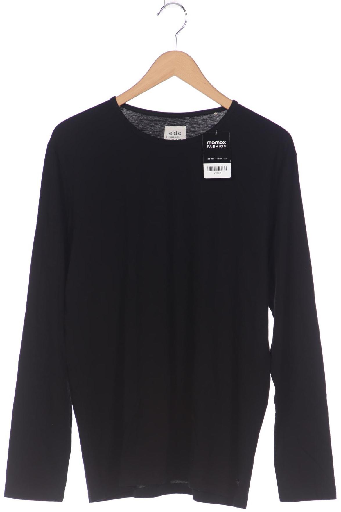 Thumbnail - edc by Esprit Herren Langarmshirt, schwarz, Gr. 52