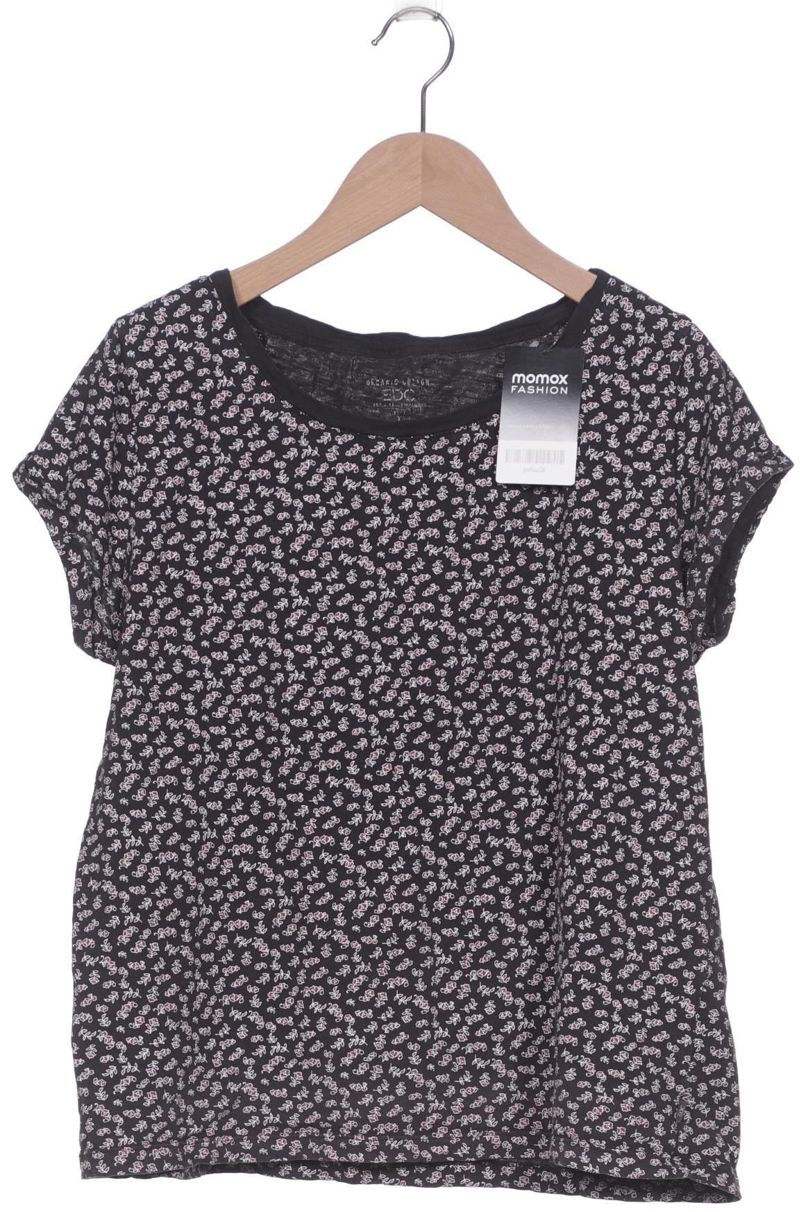 

edc by Esprit Damen T-Shirt, schwarz, Gr. 42
