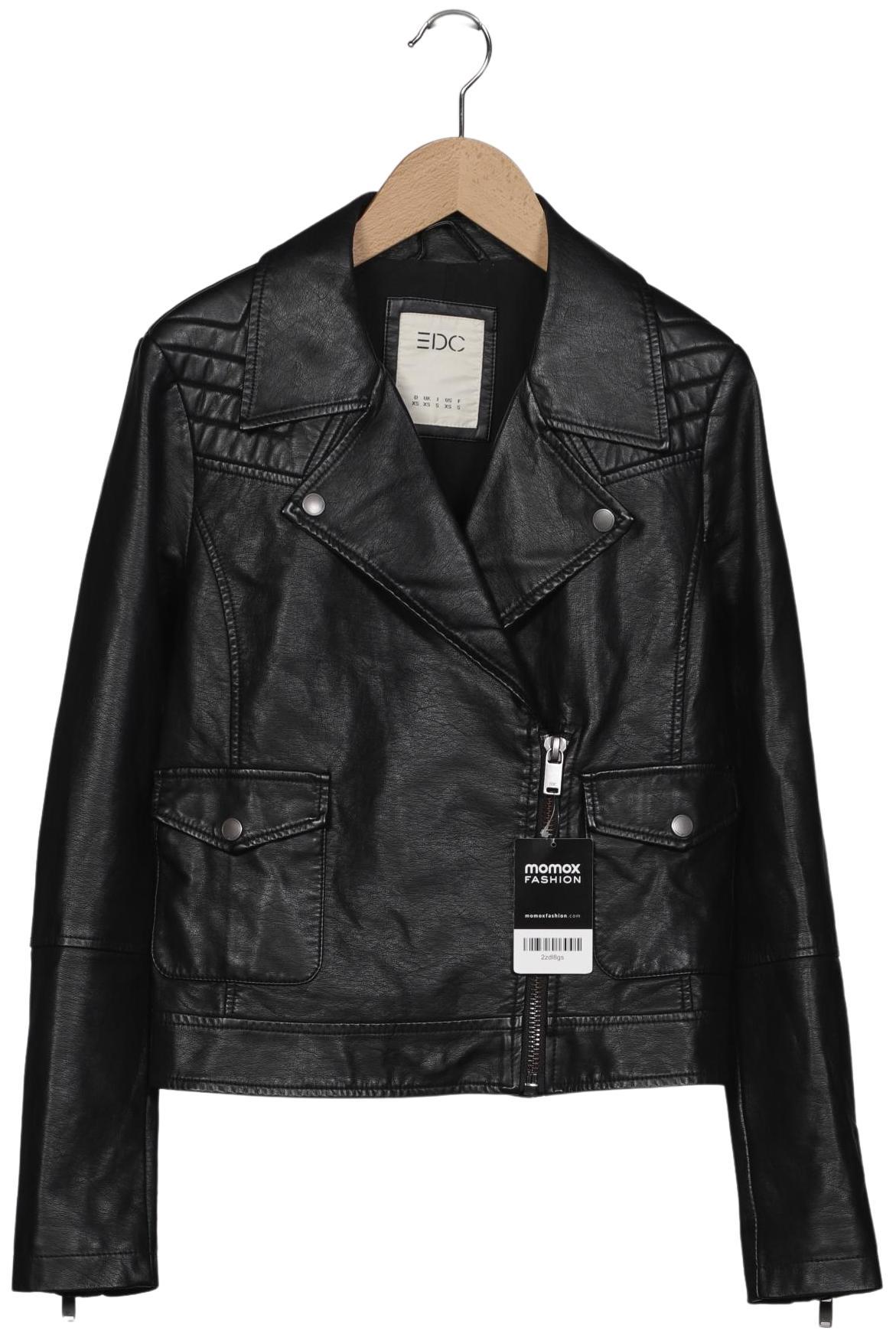 

edc by Esprit Damen Jacke, schwarz, Gr. 34