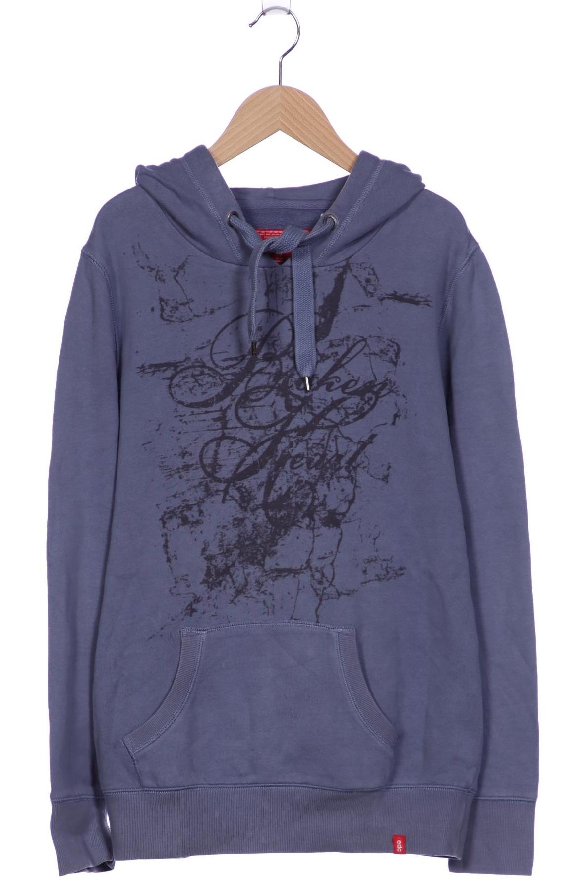 

edc by Esprit Damen Kapuzenpullover, blau, Gr. 42