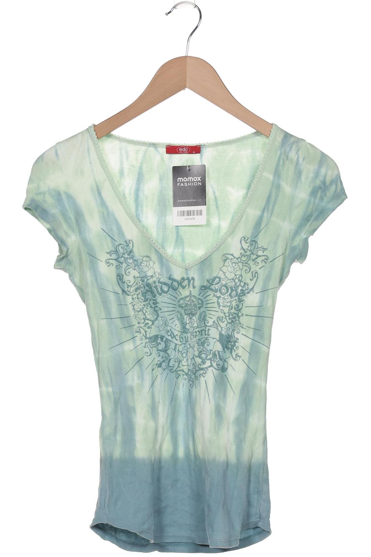 

edc by Esprit Damen T-Shirt, grün, Gr. 38