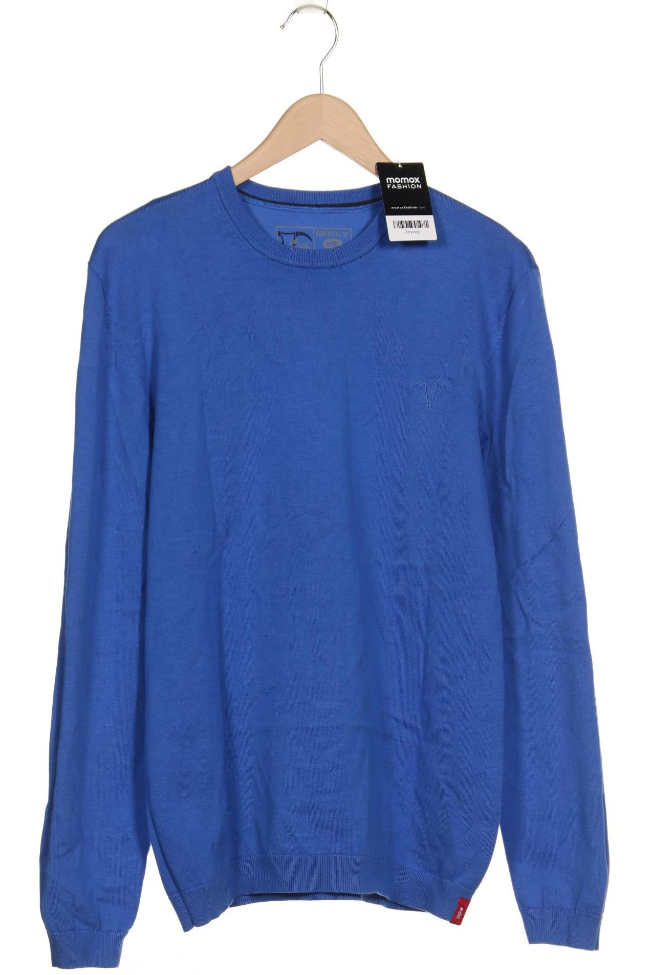 

edc by Esprit Herren Pullover, blau, Gr. 54