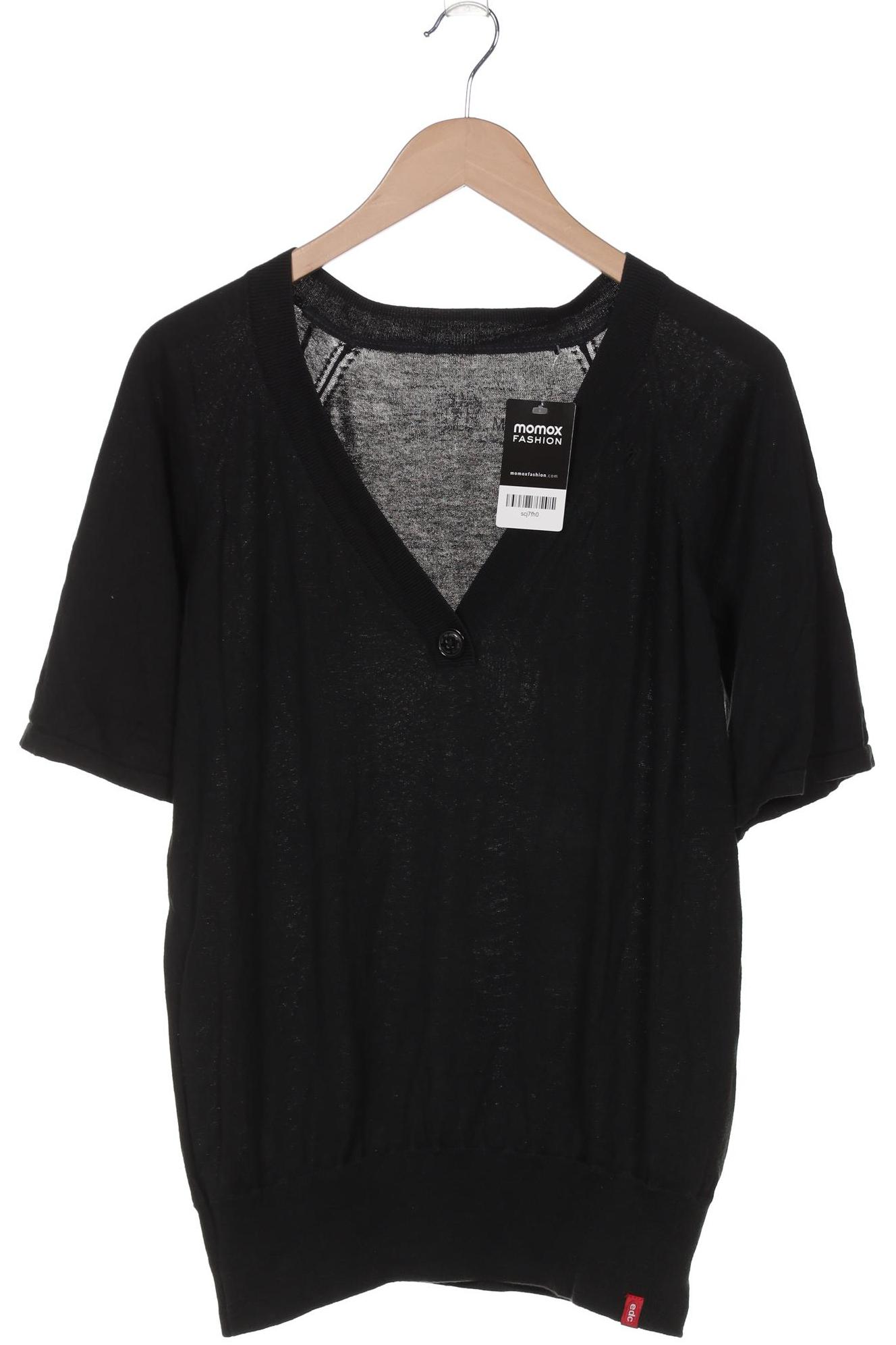 

edc by Esprit Damen Pullover, schwarz, Gr. 38