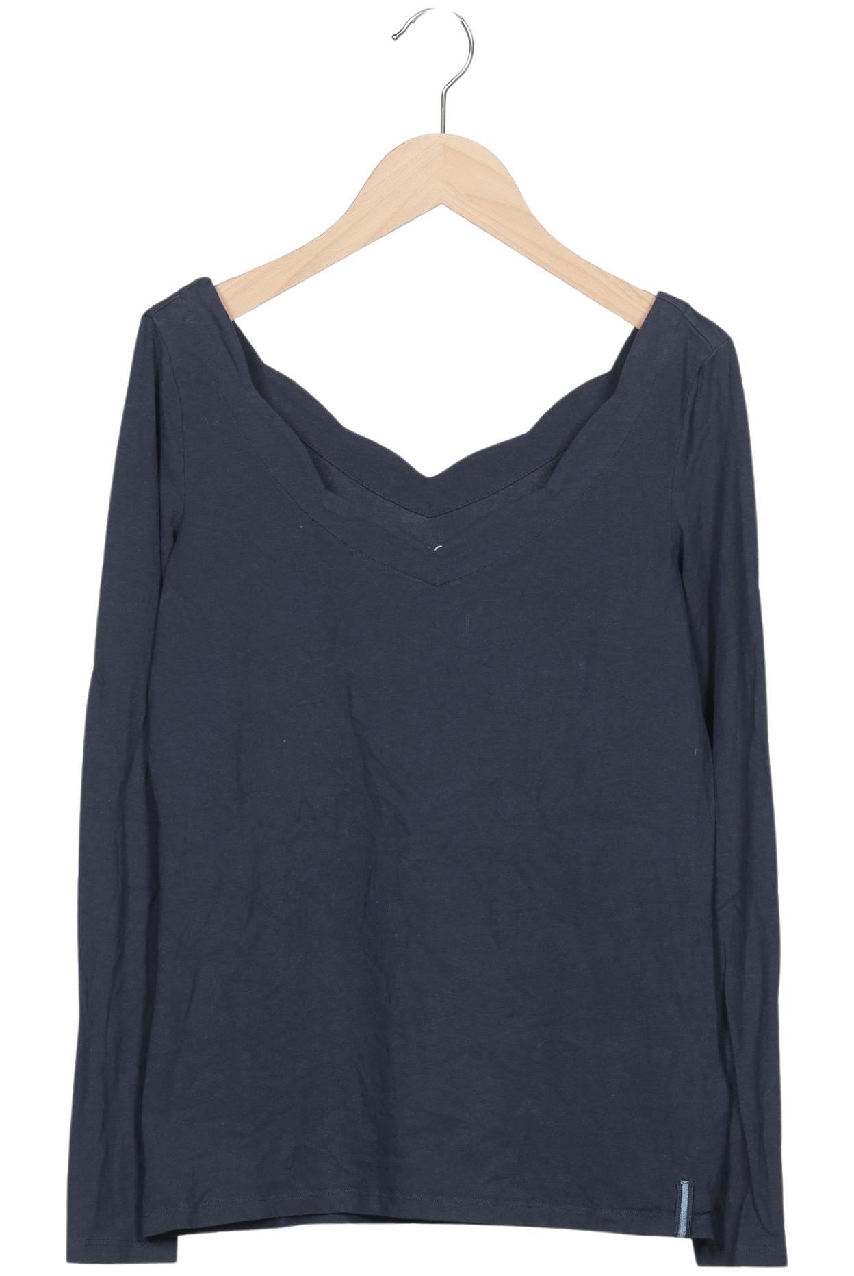

edc by Esprit Damen Langarmshirt, marineblau, Gr. 36
