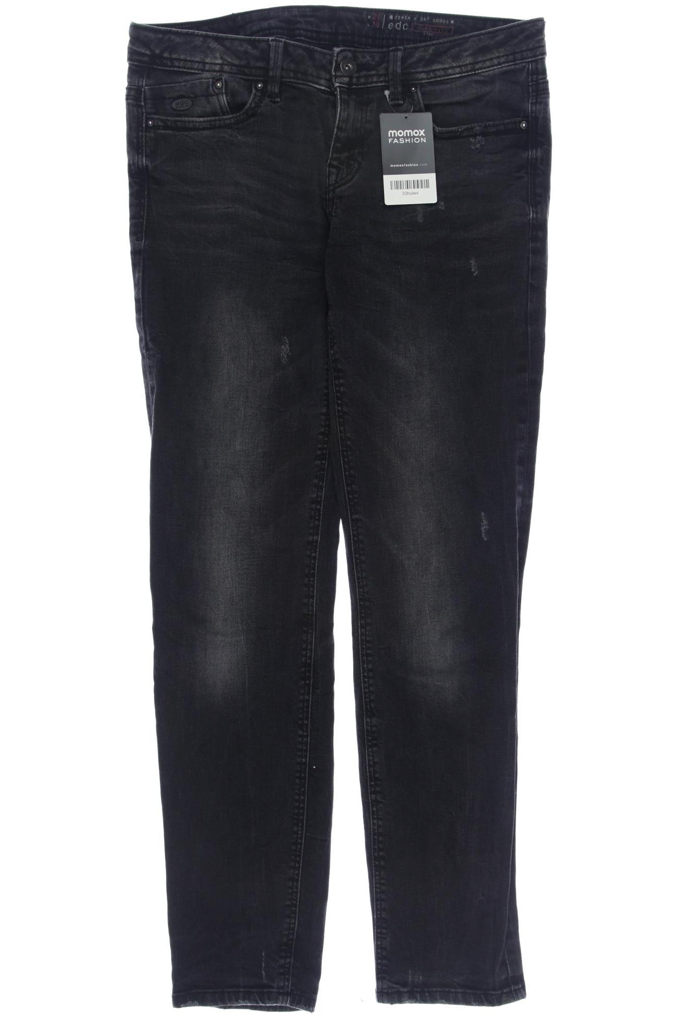 

edc by Esprit Damen Jeans, schwarz, Gr. 29