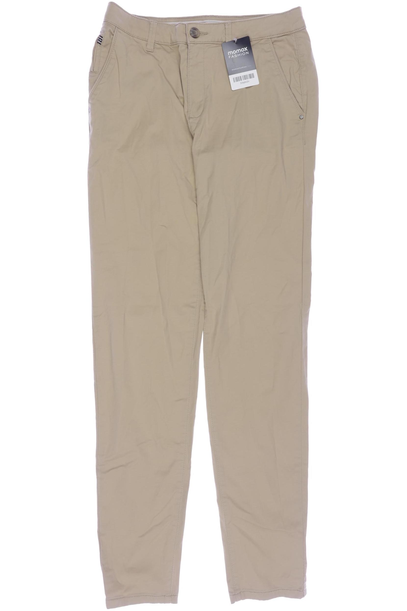 

edc by Esprit Damen Stoffhose, beige, Gr. 34