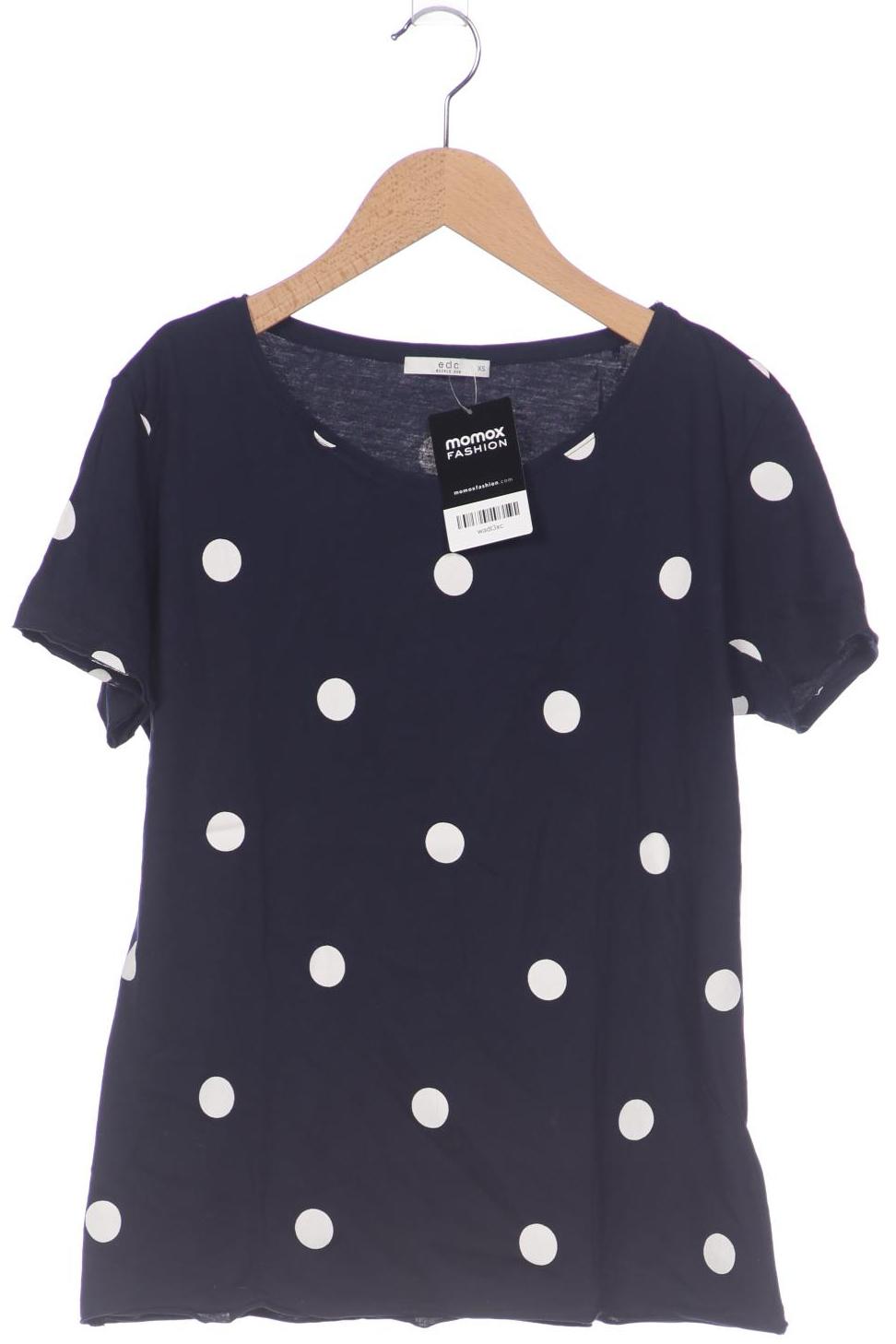 

edc by Esprit Damen T-Shirt, marineblau, Gr. 34