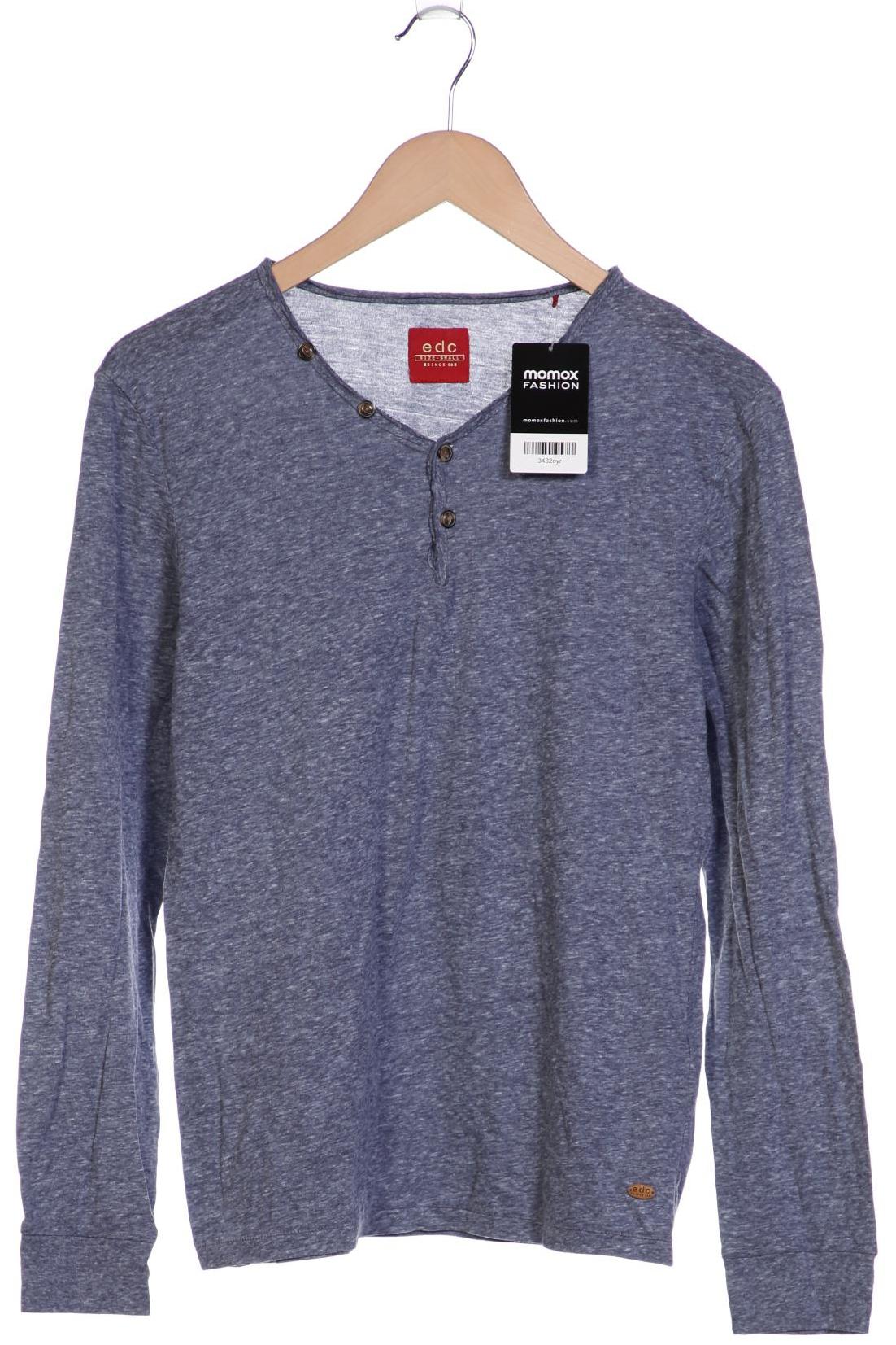 

edc by Esprit Herren Langarmshirt, marineblau, Gr. 46