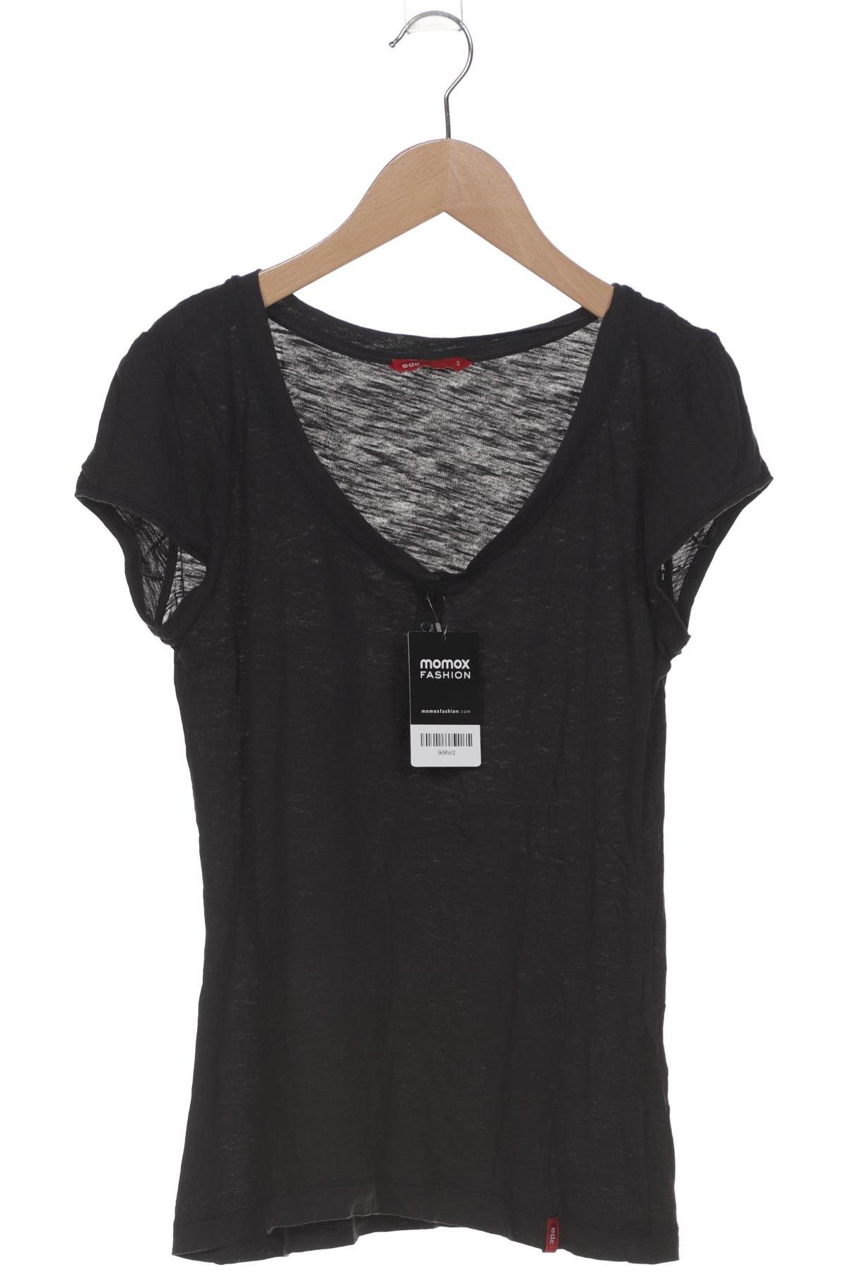 

edc by Esprit Damen T-Shirt, schwarz, Gr. 36