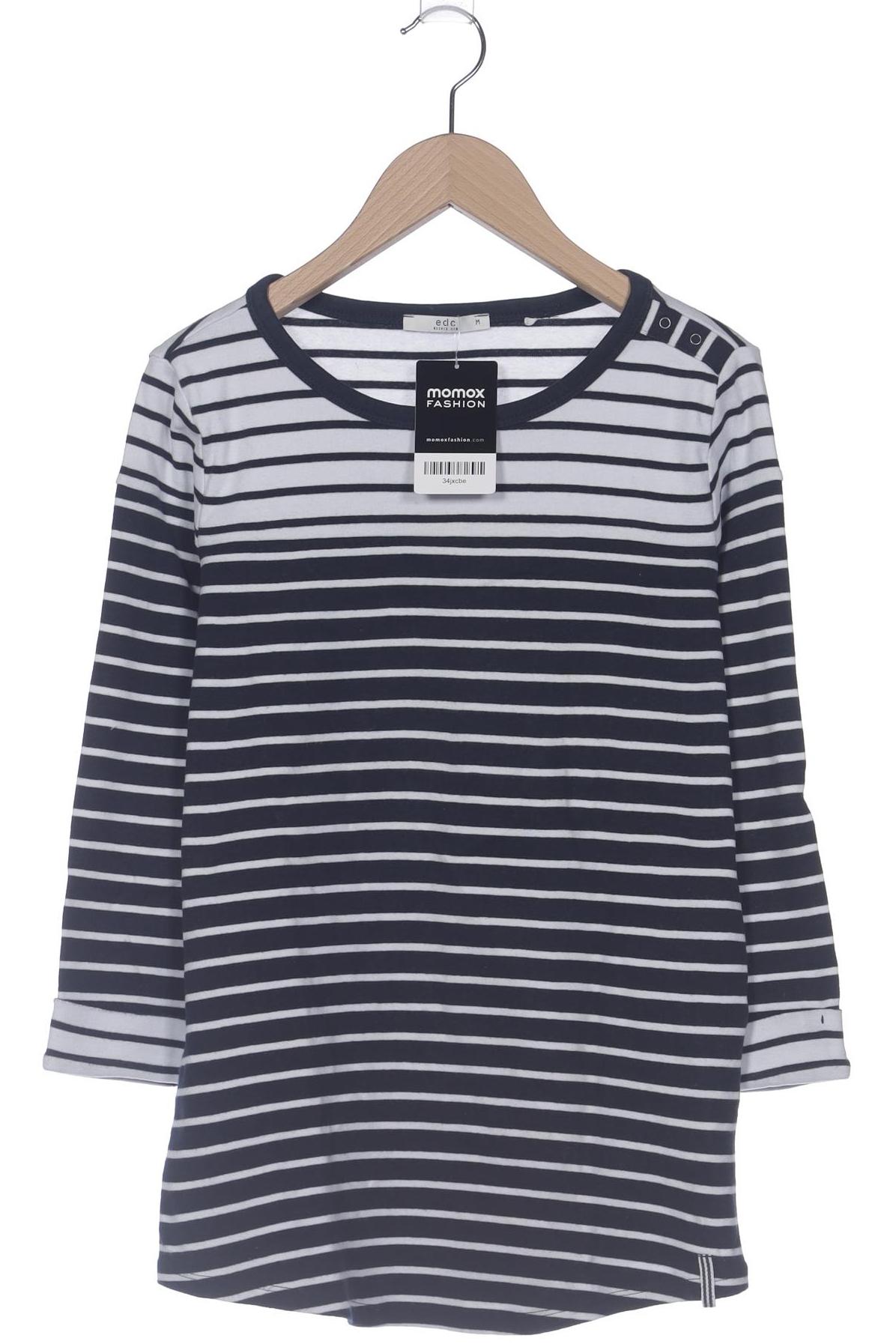 

edc by Esprit Damen Langarmshirt, marineblau, Gr. 38