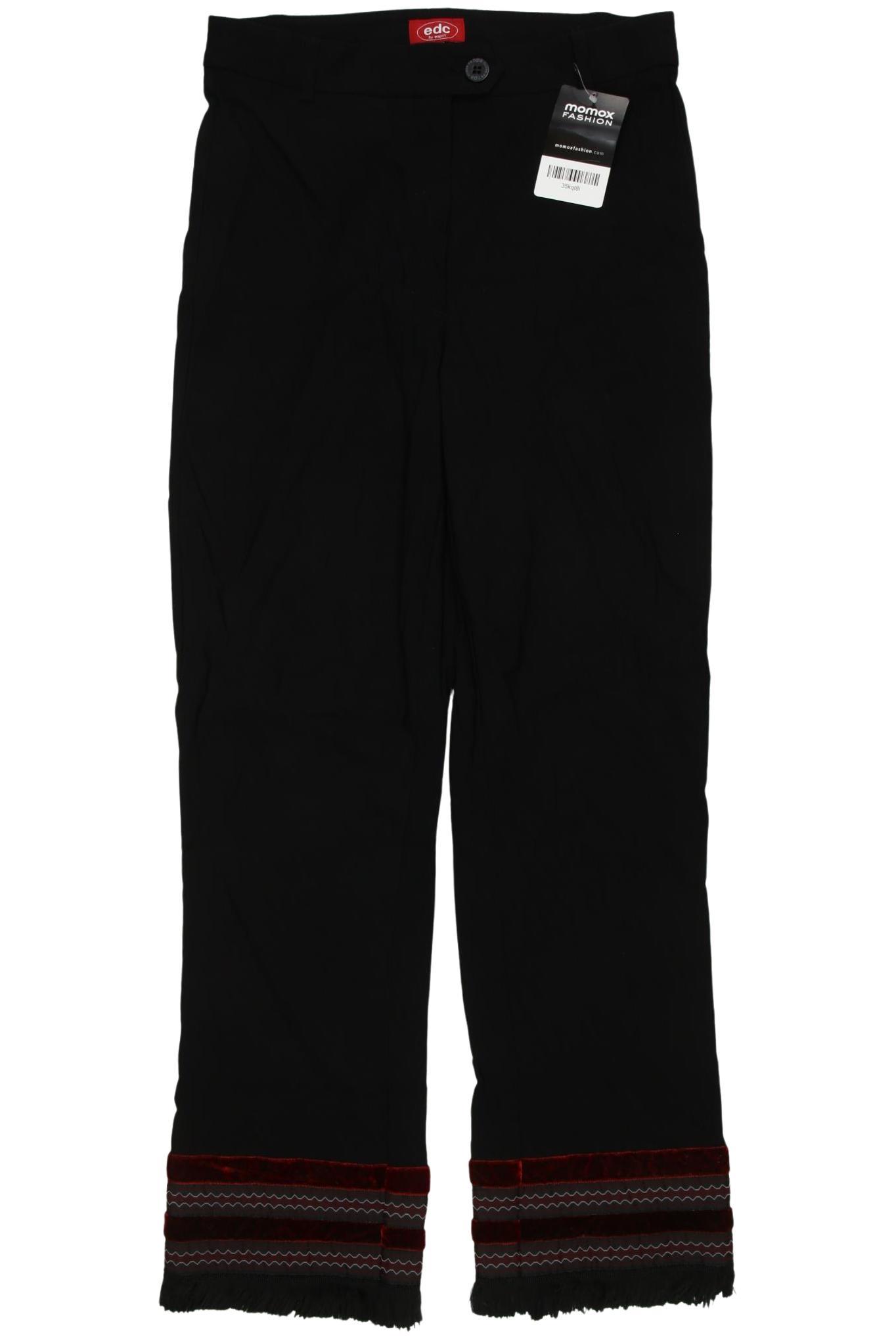 

edc by Esprit Damen Stoffhose, schwarz, Gr. 36