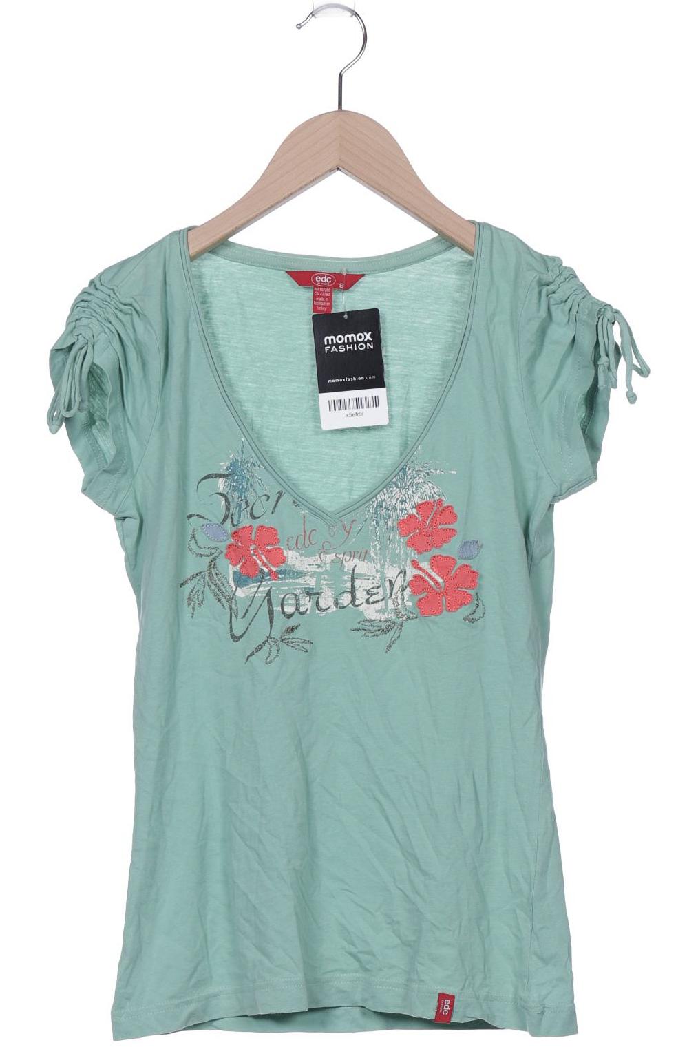 

edc by Esprit Damen T-Shirt, grün, Gr. 36