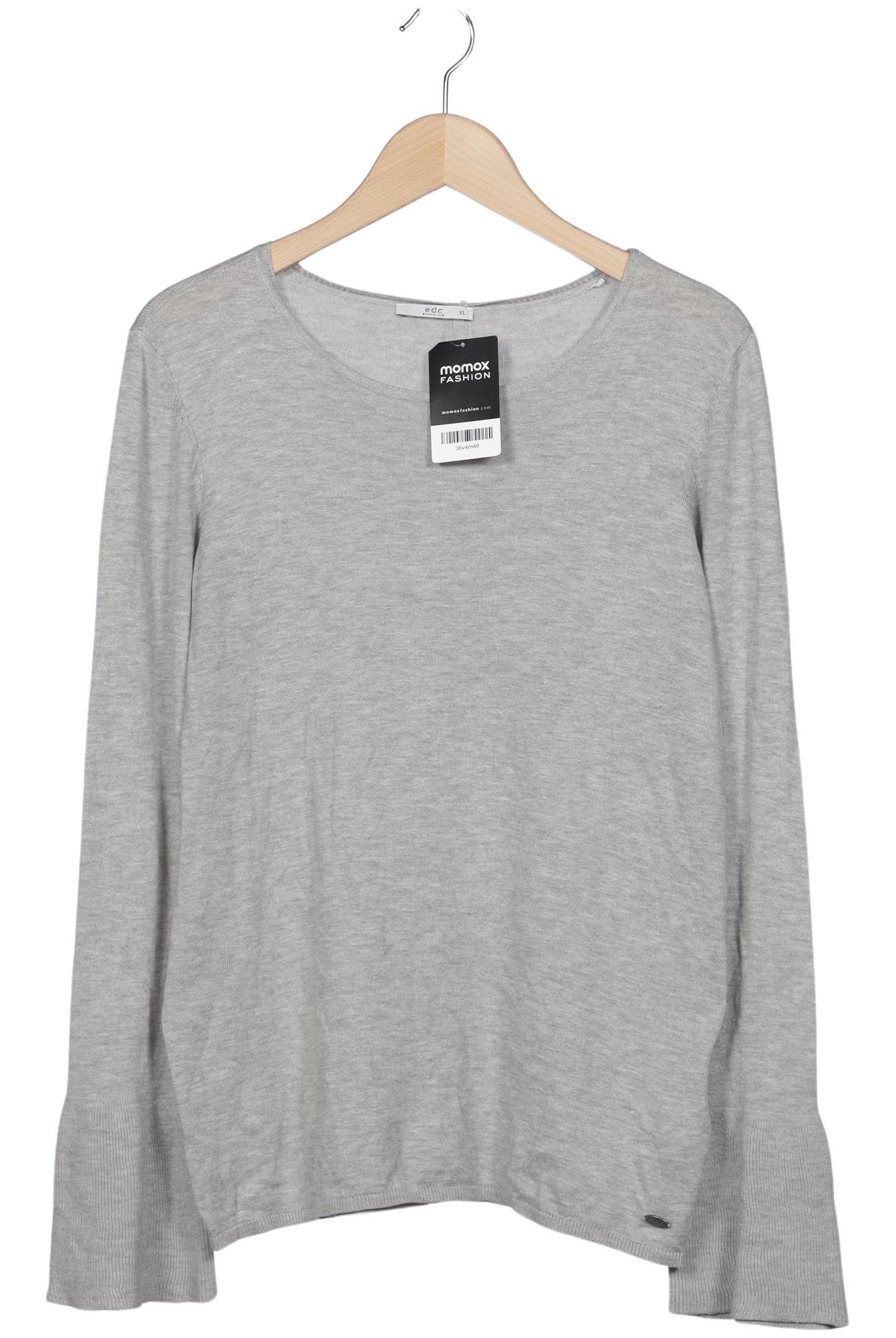 

edc by Esprit Damen Pullover, grau, Gr. 44