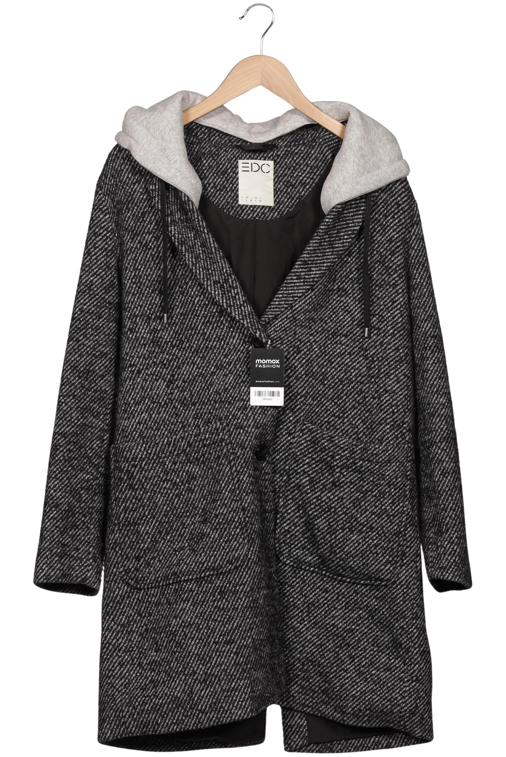 

edc by Esprit Damen Mantel, schwarz, Gr. 42