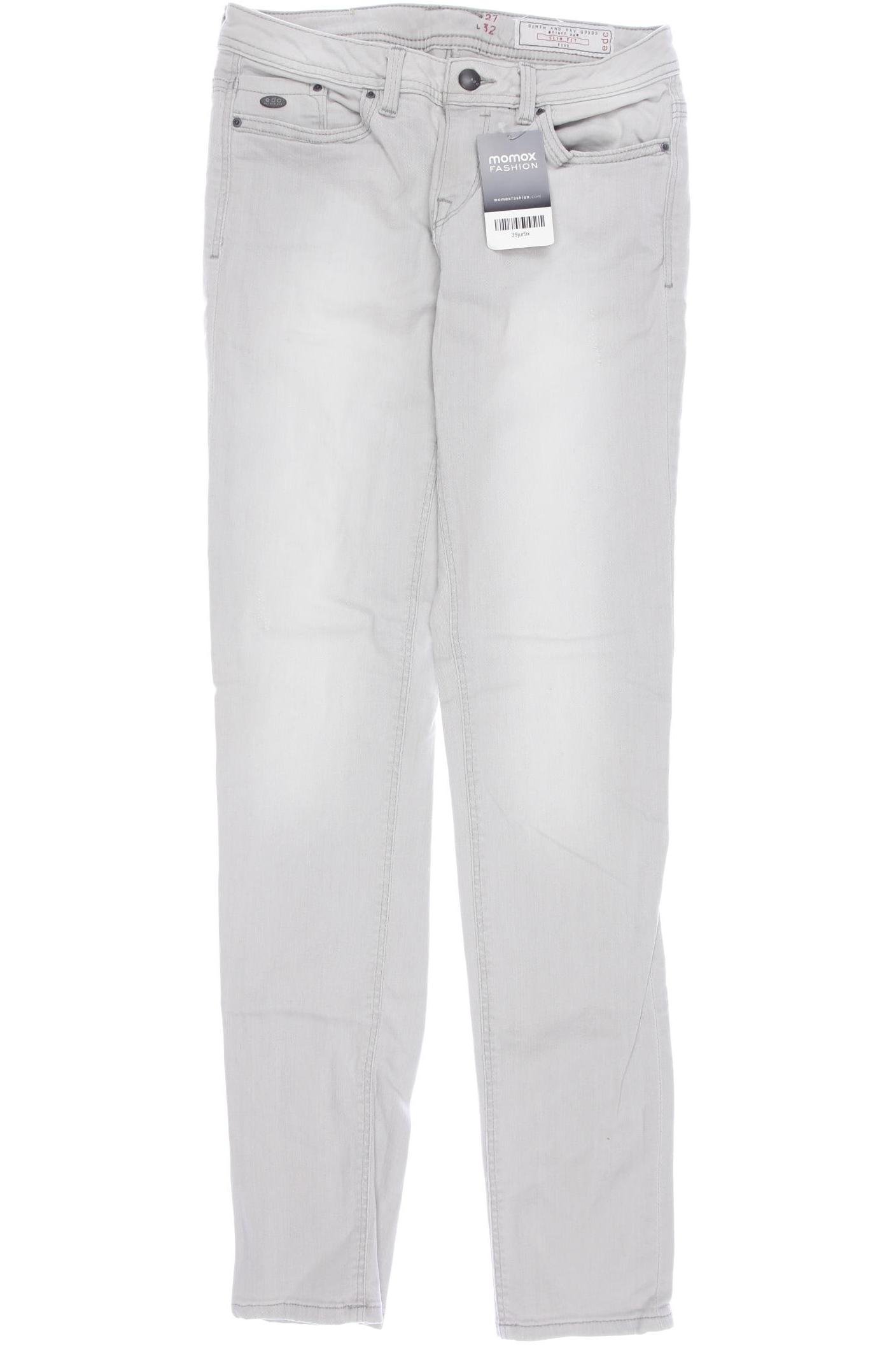 

edc by Esprit Damen Jeans, grau, Gr. 27
