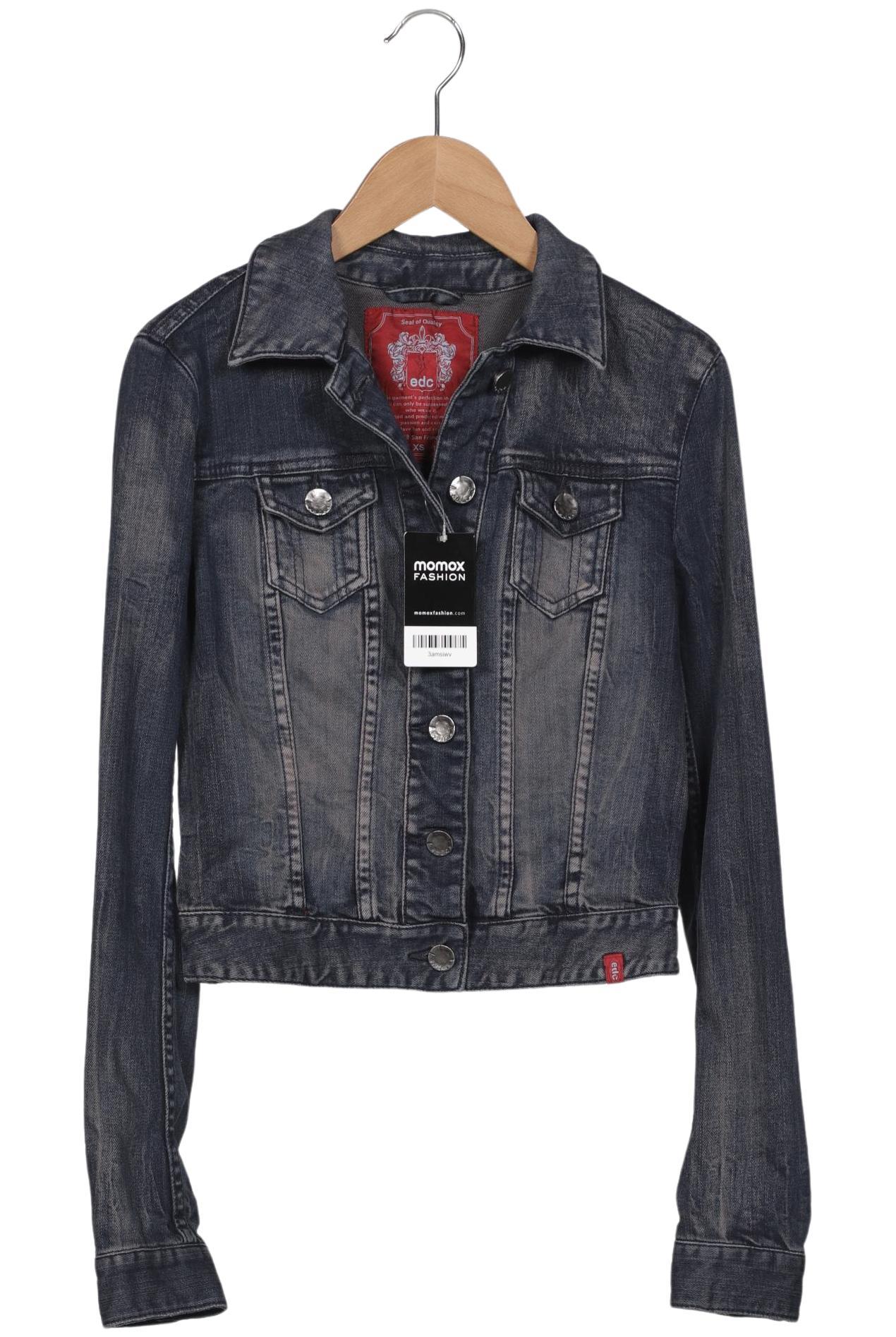 

edc by Esprit Damen Jacke, blau, Gr. 34