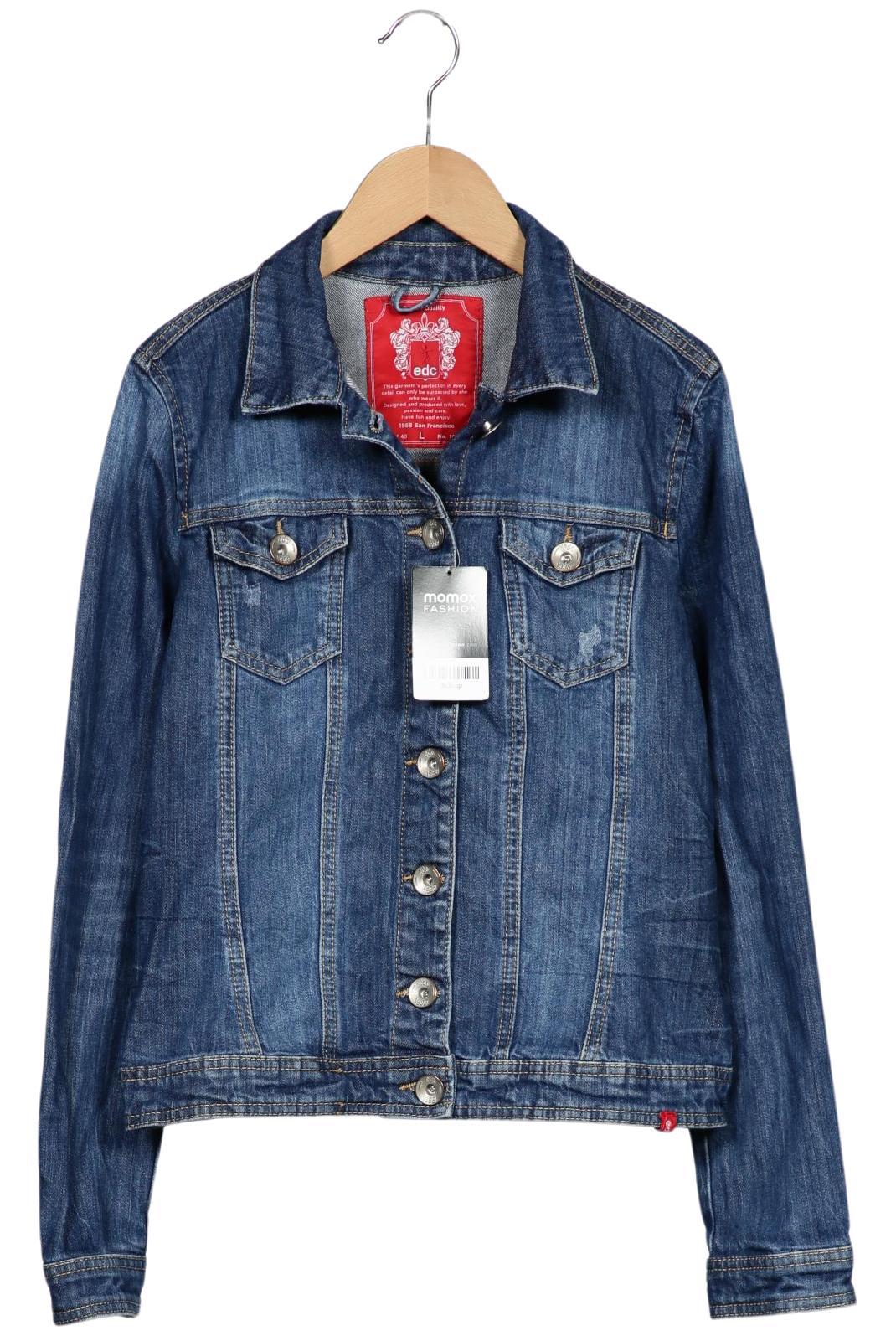 

edc by Esprit Damen Jacke, blau, Gr. 42