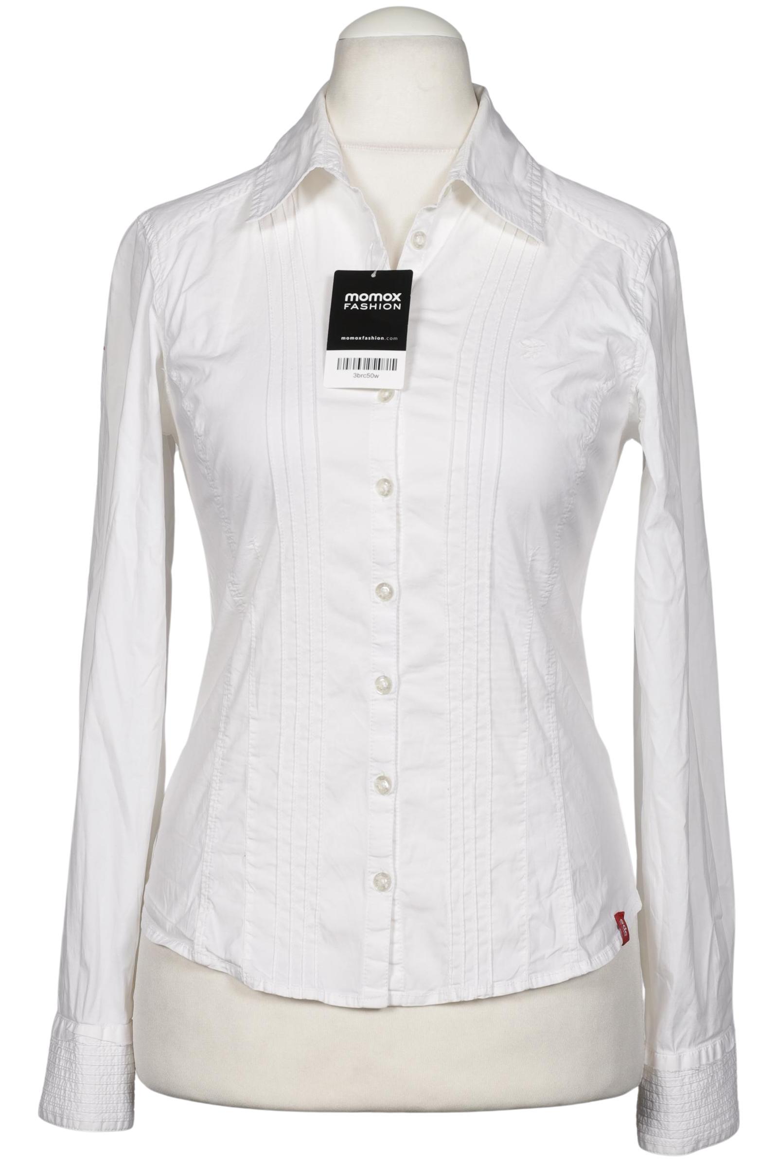 

edc by Esprit Damen Bluse, weiß, Gr. 38
