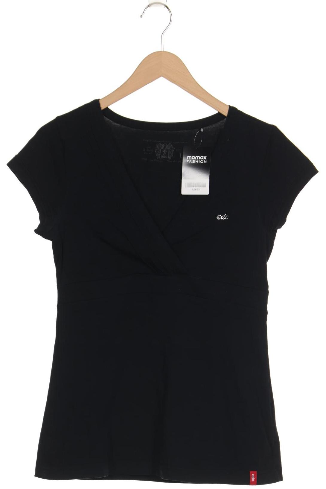 

edc by Esprit Damen T-Shirt, schwarz, Gr. 42