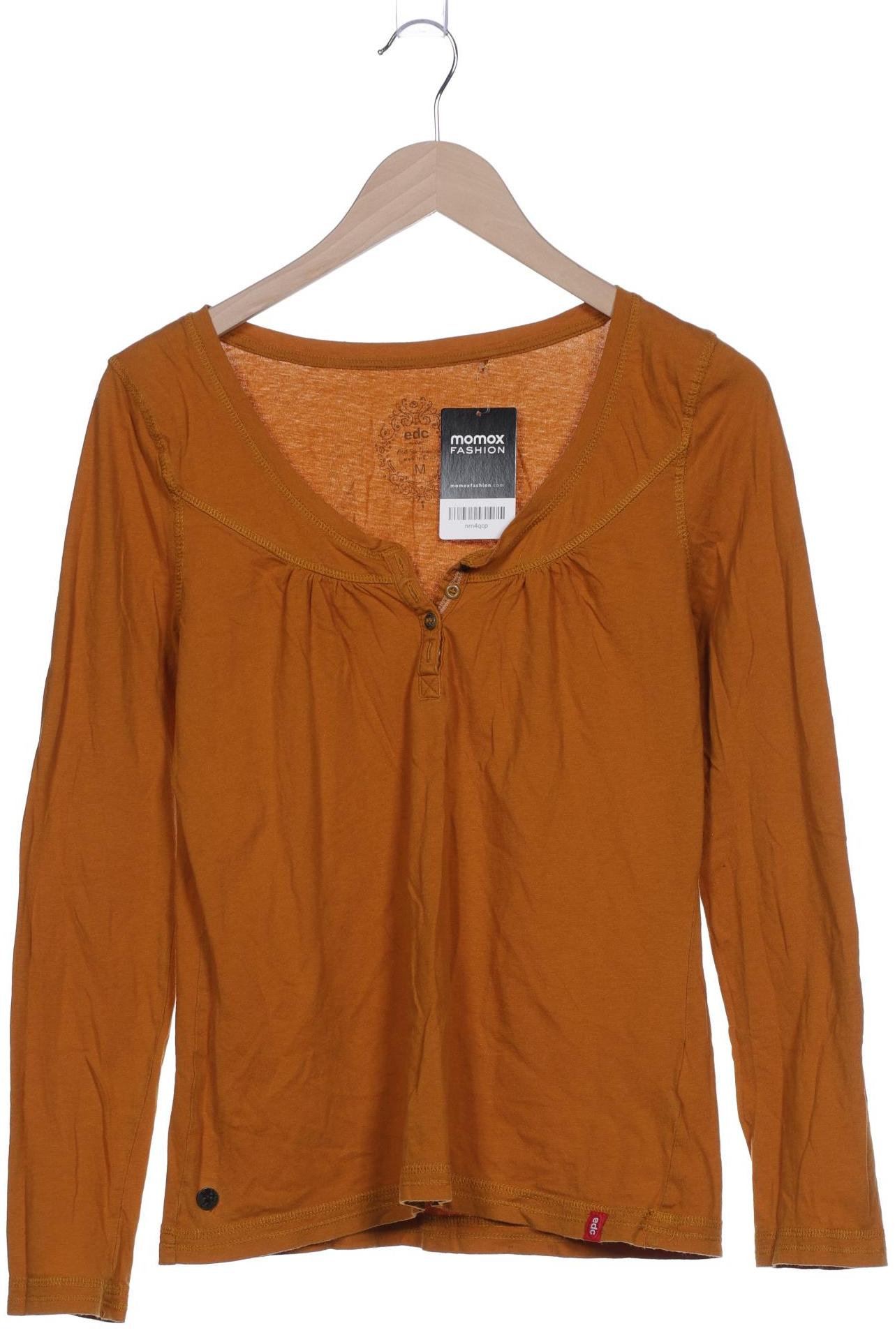 

edc by Esprit Damen Langarmshirt, orange, Gr. 38