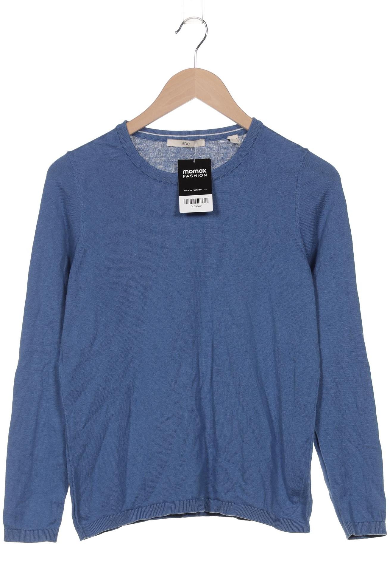 

edc by Esprit Damen Pullover, blau, Gr. 38