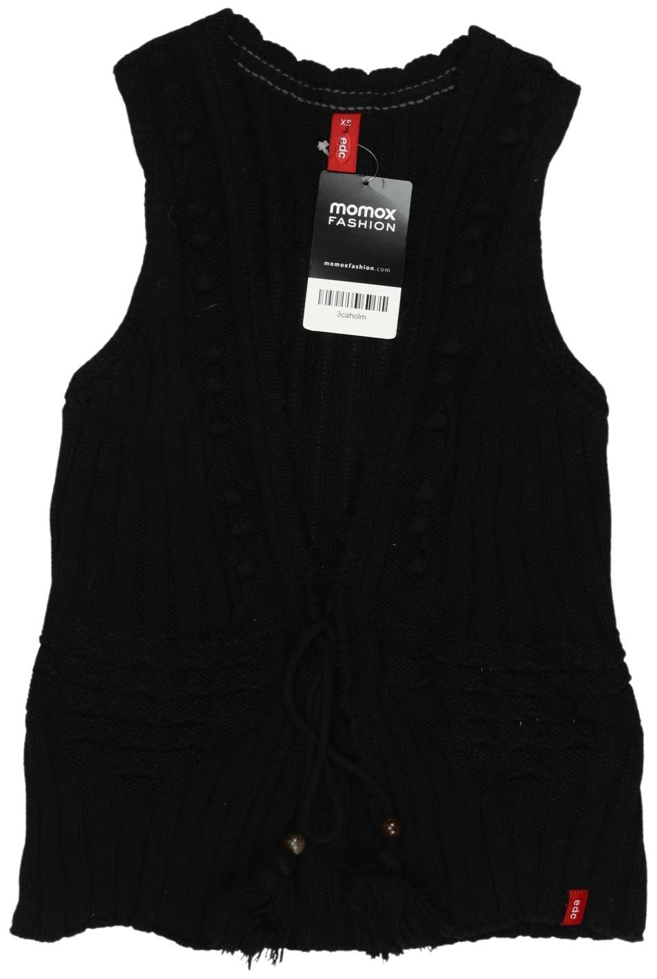 

edc by Esprit Damen Weste, schwarz, Gr. 34