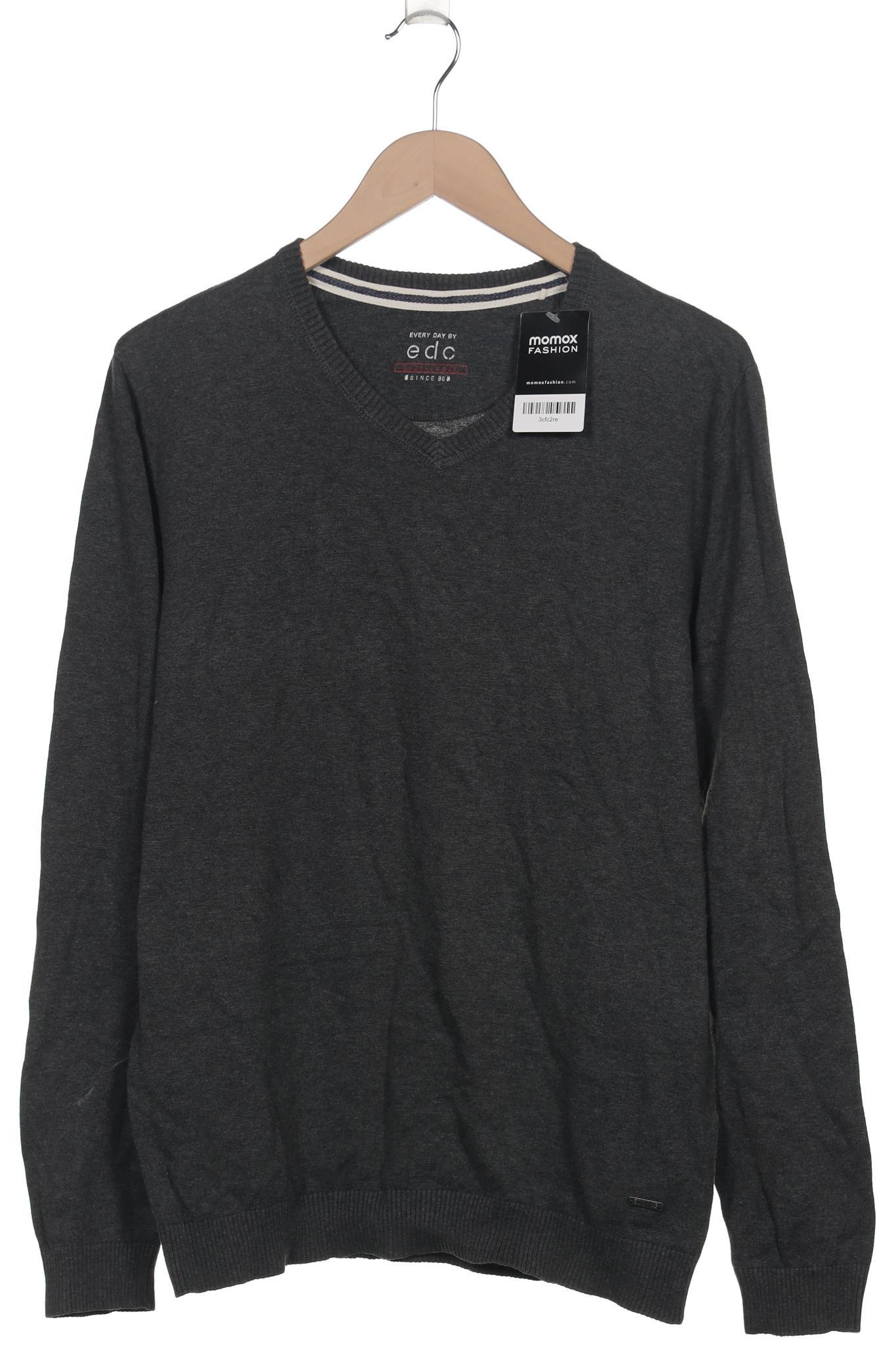 

edc by Esprit Herren Pullover, grau, Gr. 52