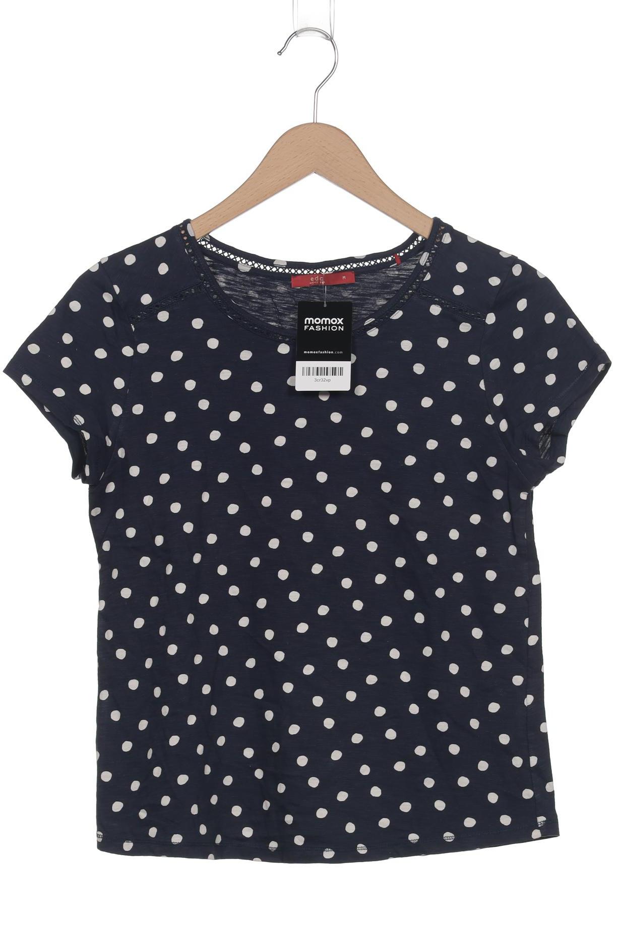 

edc by Esprit Damen T-Shirt, marineblau, Gr. 38