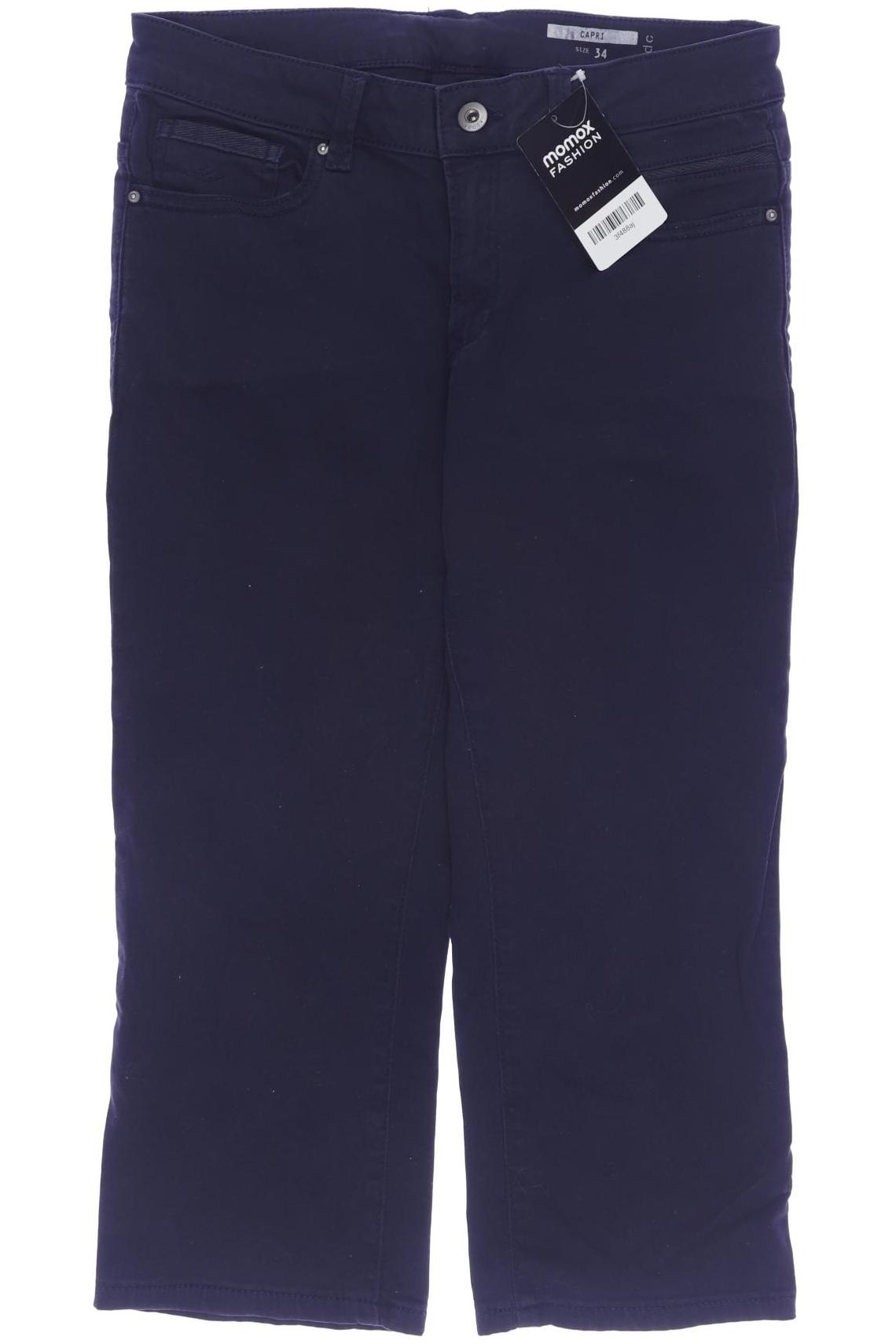 

edc by Esprit Damen Stoffhose, marineblau, Gr. 34