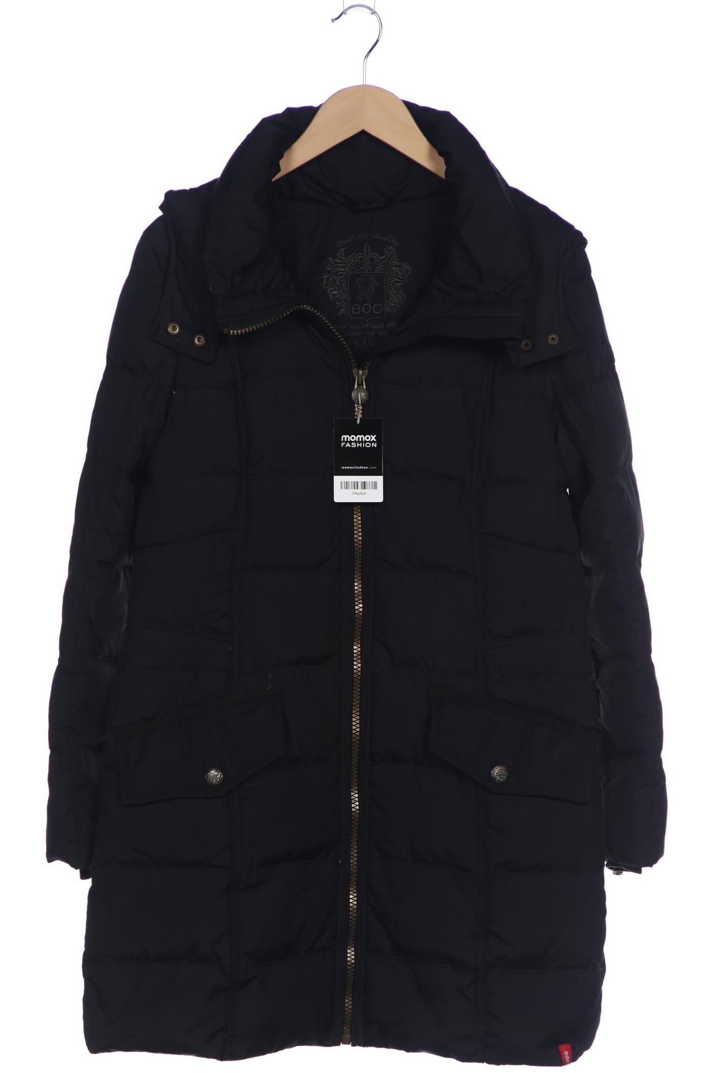 

edc by Esprit Damen Mantel, schwarz, Gr. 44